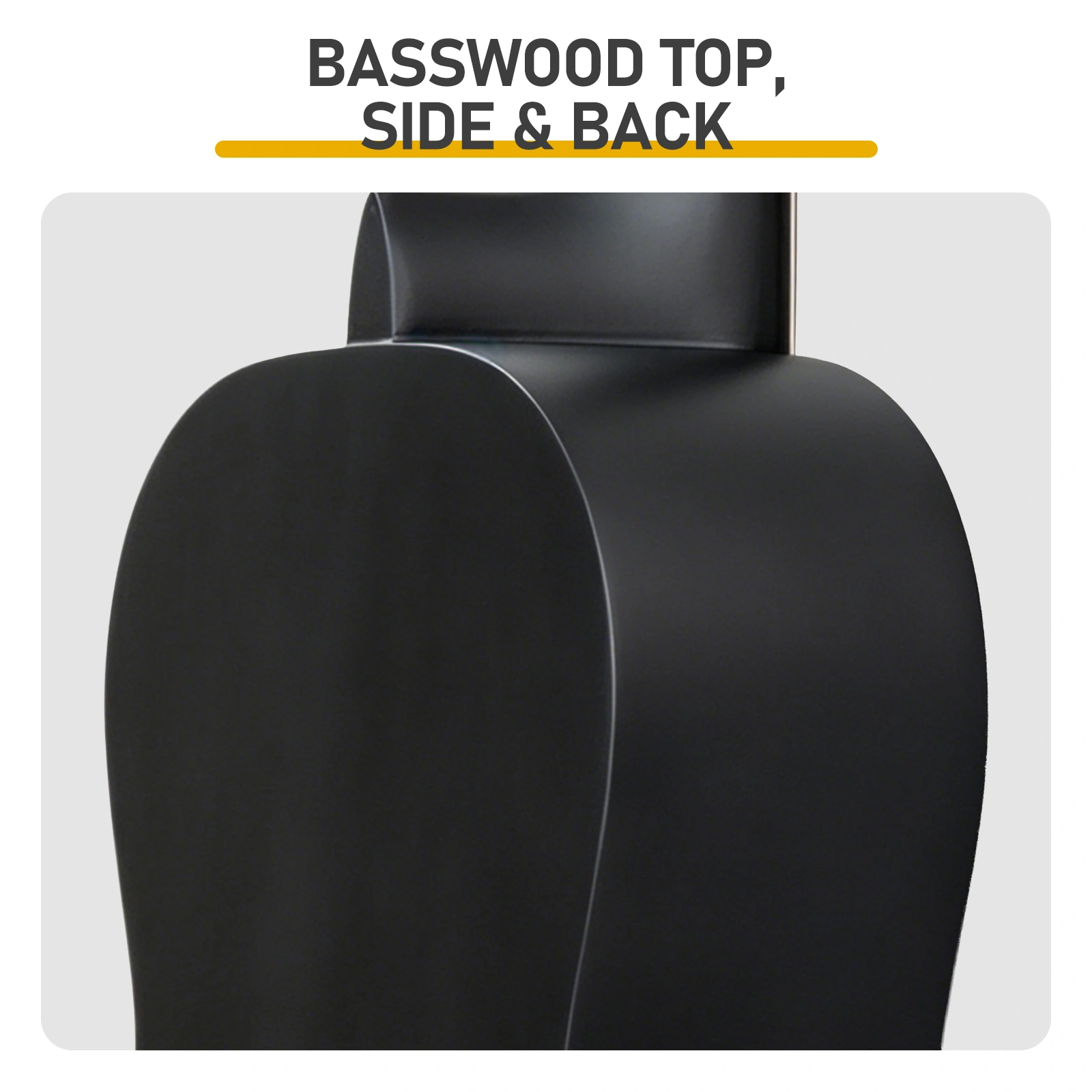 39 Inch Round Barrel Basswood Classical Guitar Folk Acoustic with Gig Bag Strings Picks Capo Tuner Strap Matte Black view 7
