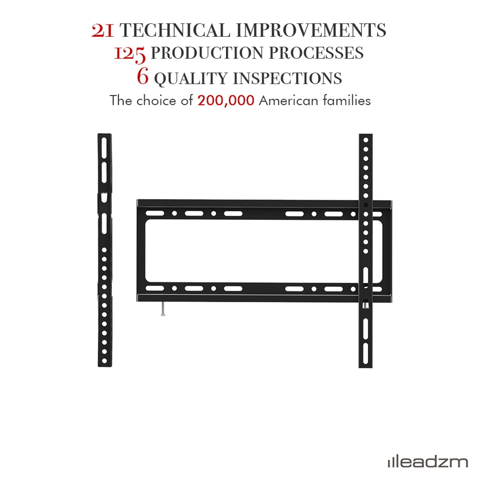 TMW4040 26-55" Wall Mount TV Bracket, Universal Mount with Spirit Bubble Level, Low Profile Tilting TV Wall Mount view 9