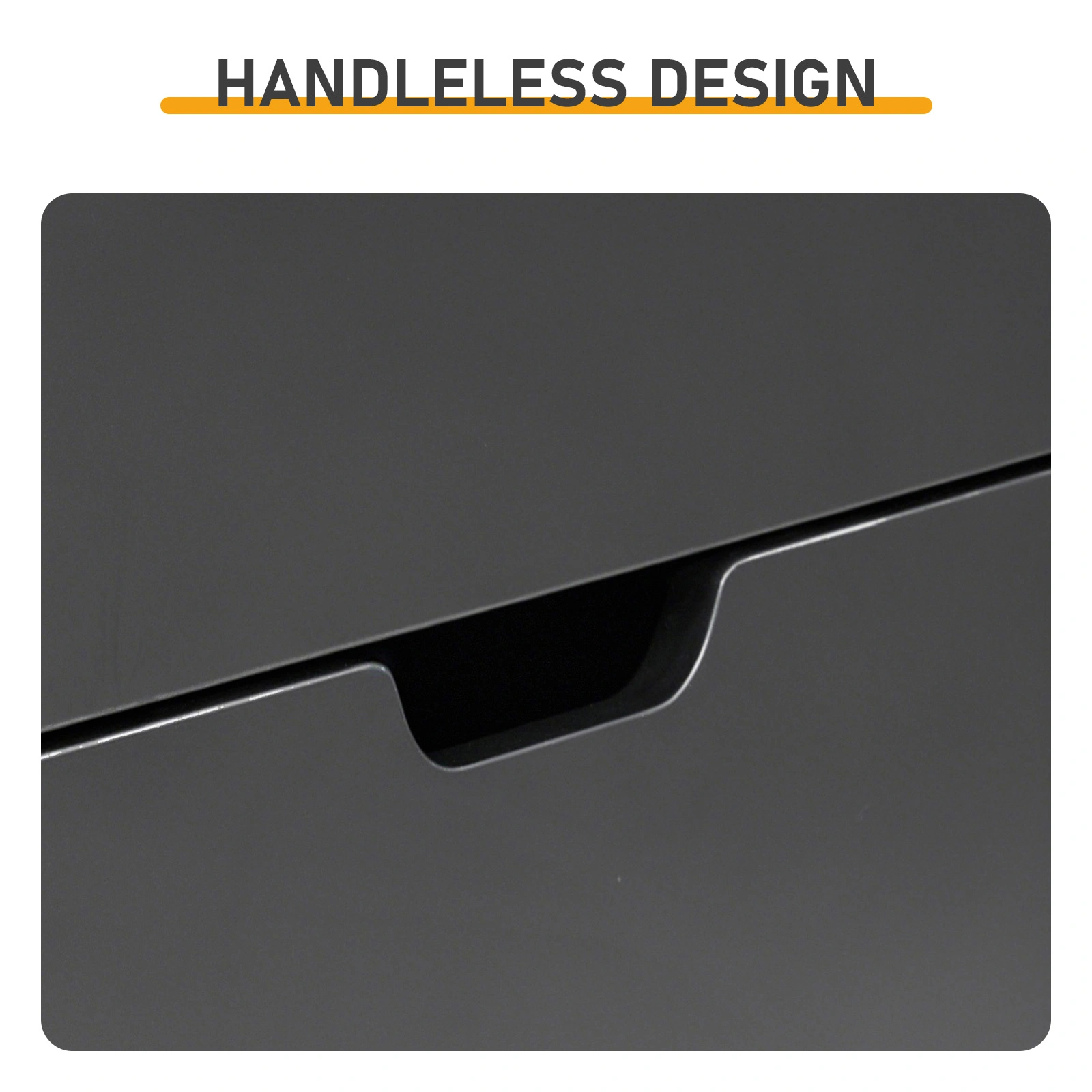 2 Drawers + 1 Shelf + 6-Shelf BedsideTable US Standard Power Supply (1 USB + 1 Type-C + 2 Triple-Prong) Storage Locker P2-12MM Particleboard Laminated Storage Cabinet 17.32*13.78*50in Black view 10