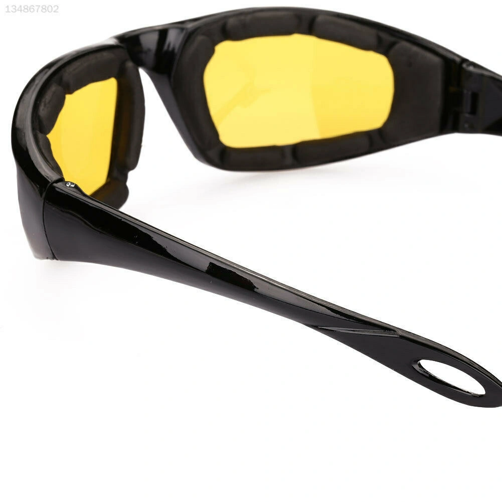 1 pairs Motorcycle Sports Biker Riding Glasses Wind Resistant Eye Protection Sports Goggles Cycling Glasses Sunglasses Yellow Color(US Logistics only For USPS.TK/TMEU only For self-pickup) view 2