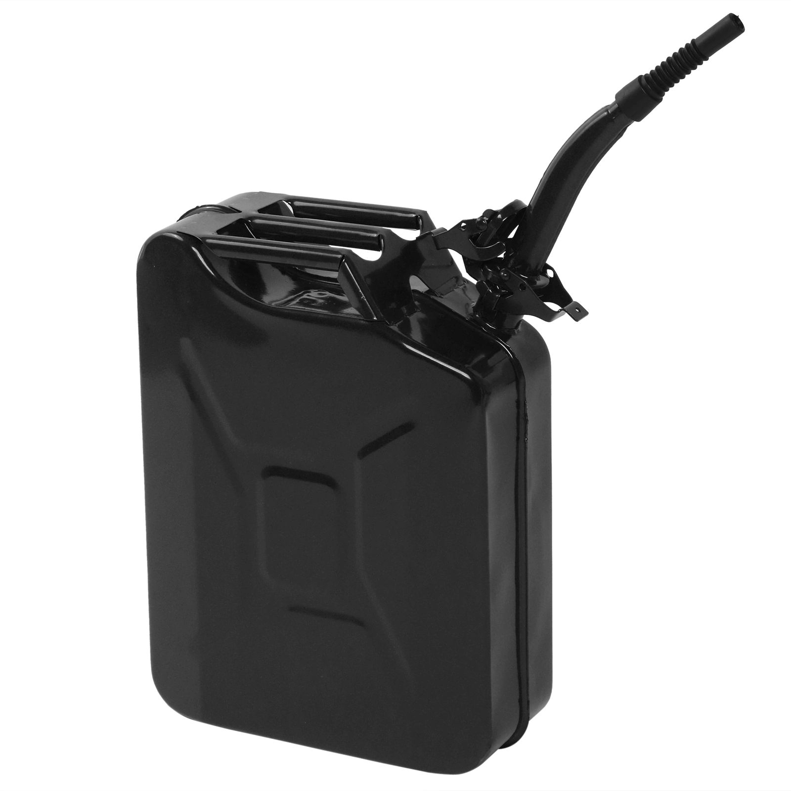 20L Steel Oil Drum, 0.6mm Thick Black Iron Pipe Barrel, 1-Pack, Heavy Duty Industrial Storage Container, Black view 6