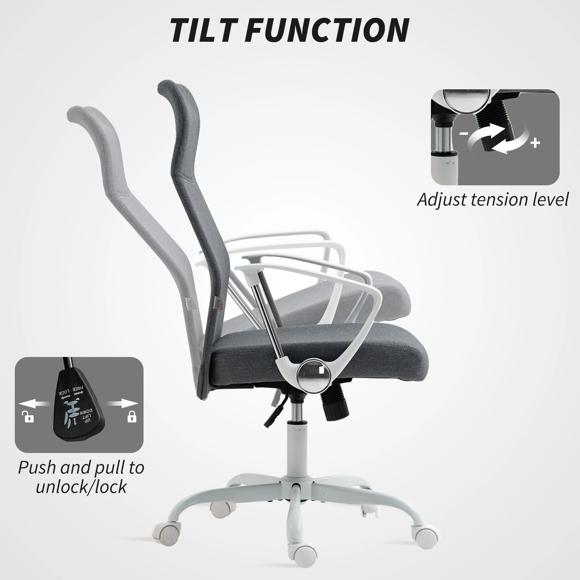 Massage Office Chair, Ergonomic Recliner, Lumbar Support, Breathable Mesh view 2