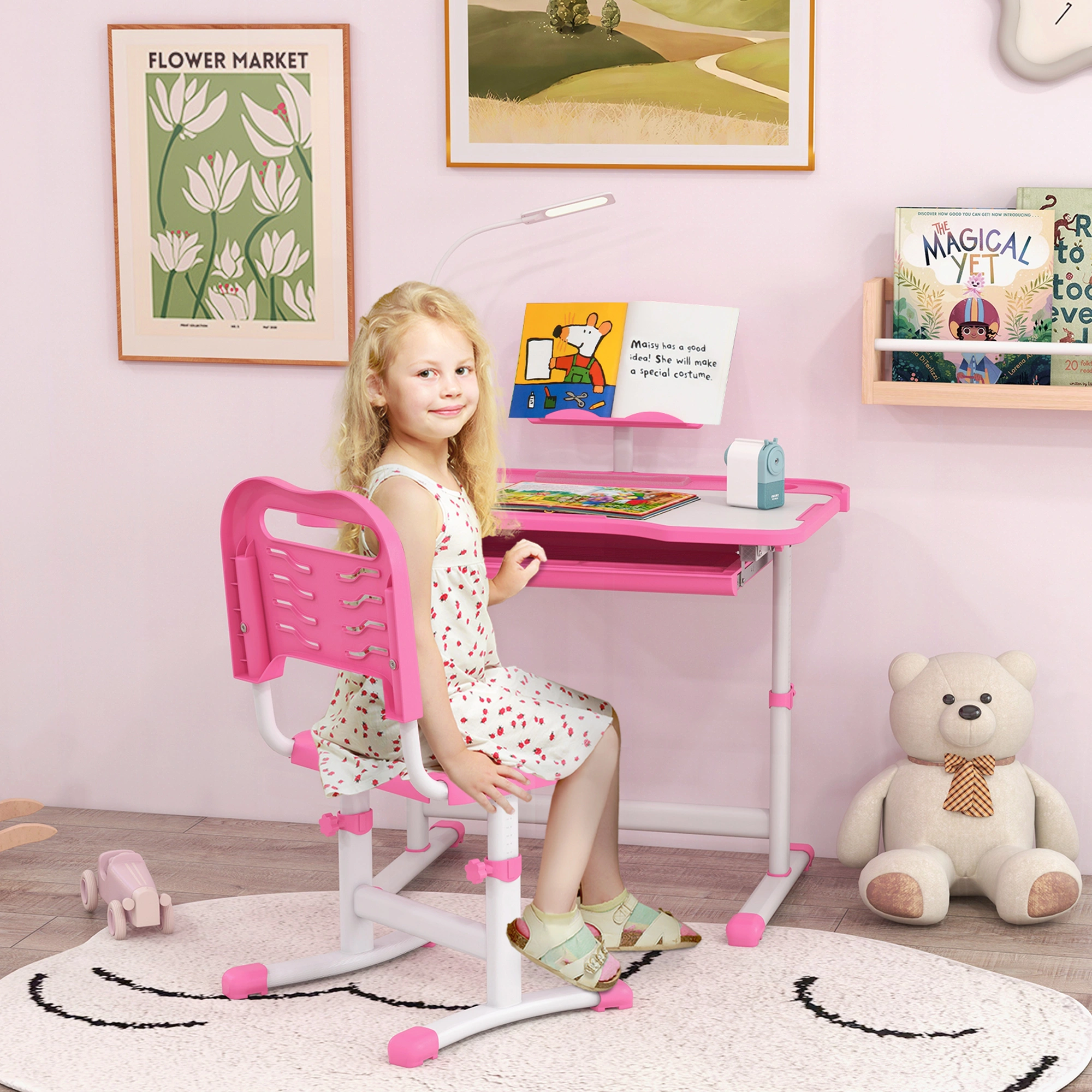 Kids Desk and Chair Set
