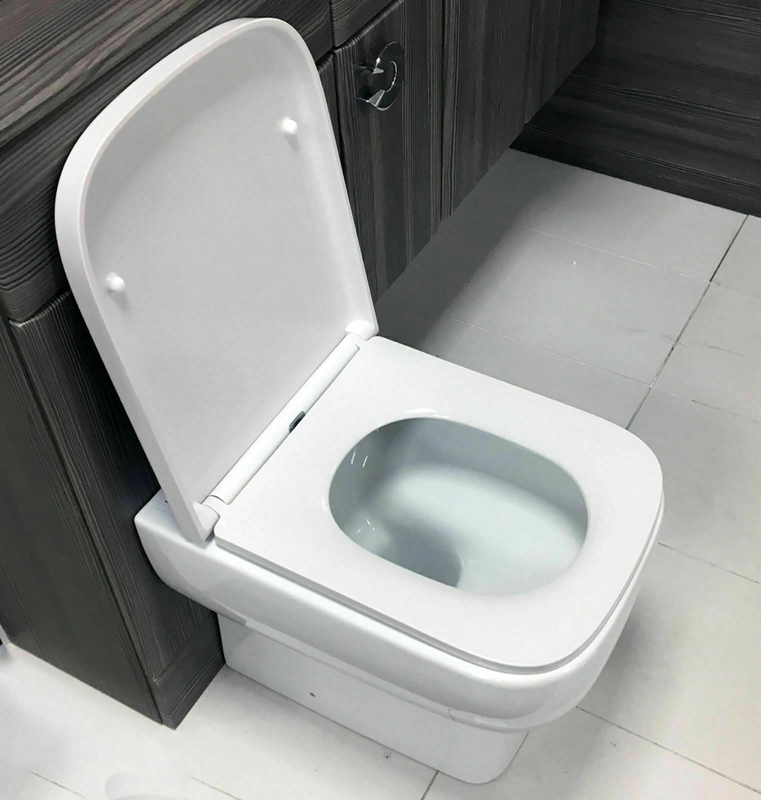 Square Soft Close Toilet Seat Quick Release - Anti-Bacterial Adjustable Heavy Duty Slow Closing Lid & Seat