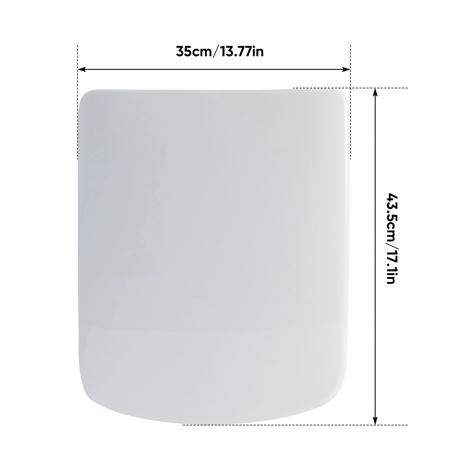 Square Soft Close Toilet Seat Quick Release - Anti-Bacterial Adjustable Heavy Duty Slow Closing Lid & Seat view 3