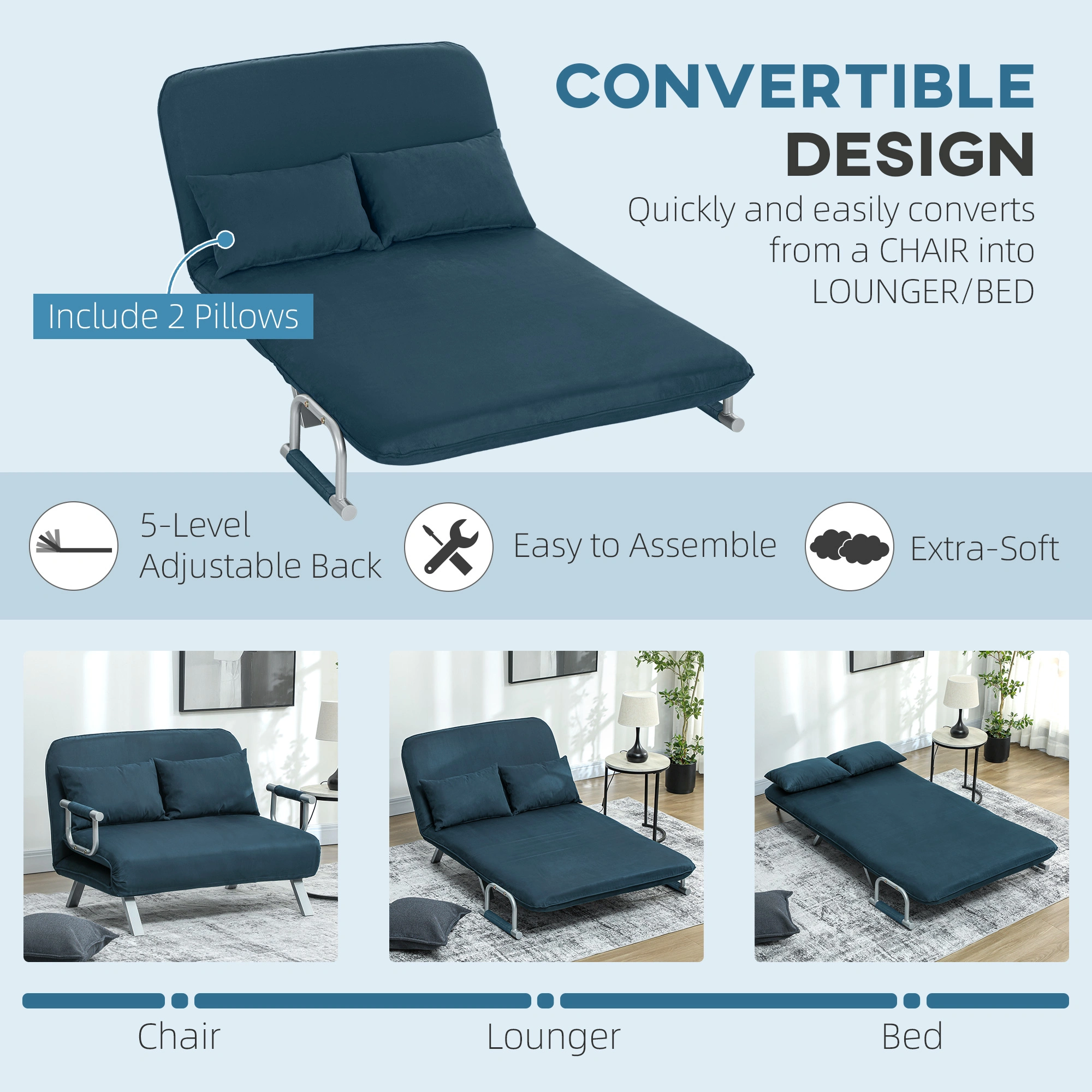 Comfortable Sofa Chair for Living Room view 3