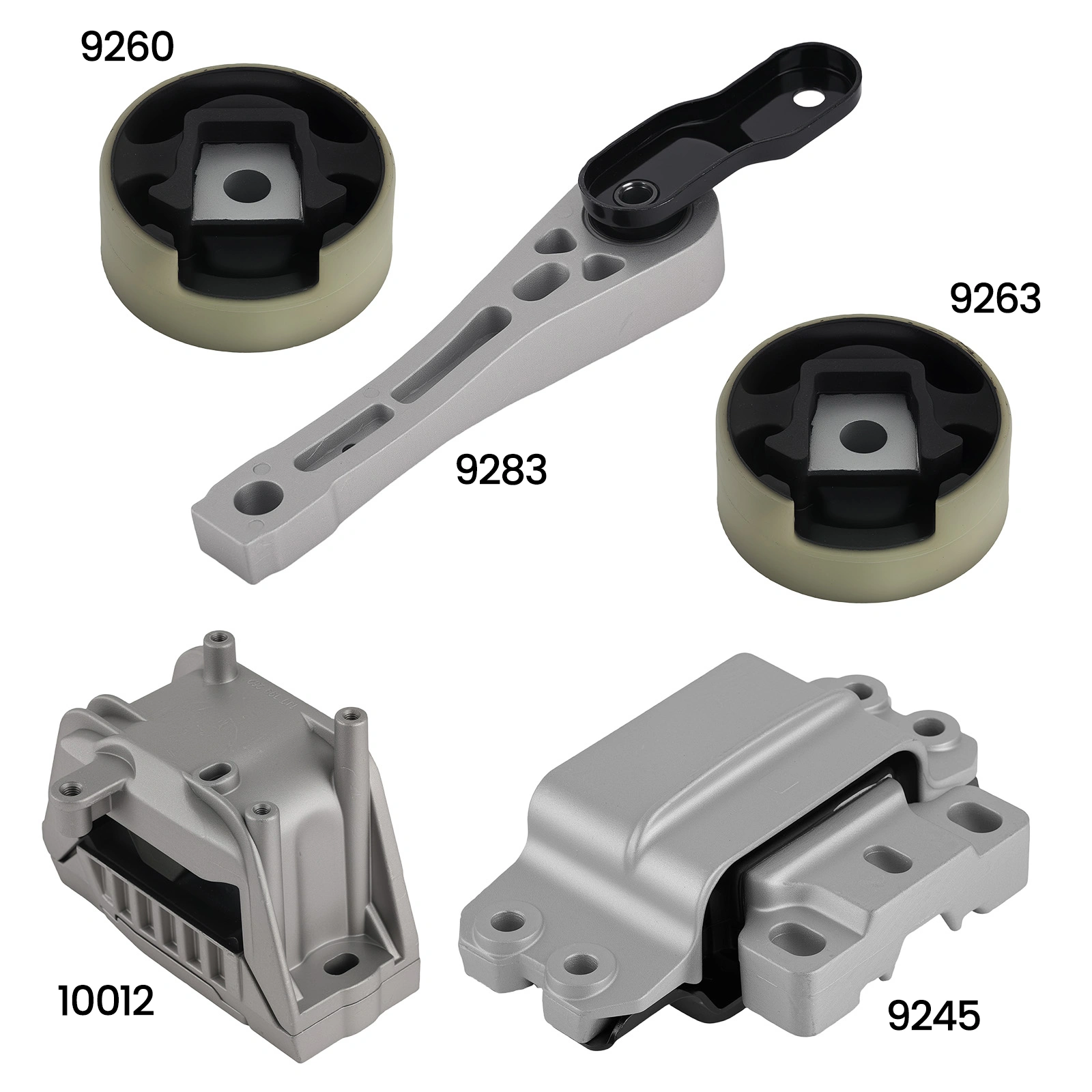 Complete Engine Mount Set fit for Volkswagen Jetta Rabbit L5 2.5L Manual Auto Trans view 6
