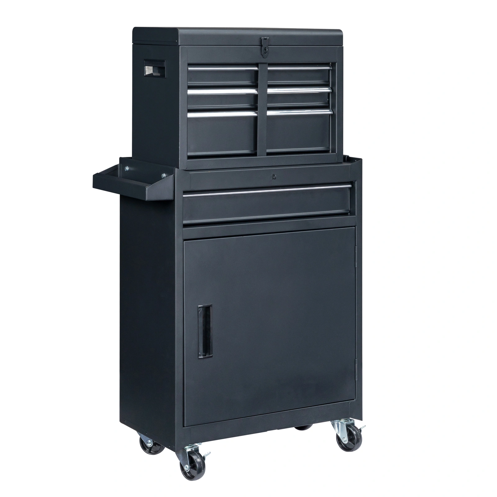 4 Drawstring Cabinet Steel Black Lock 330lb Instrument Cart Storage Room view 2