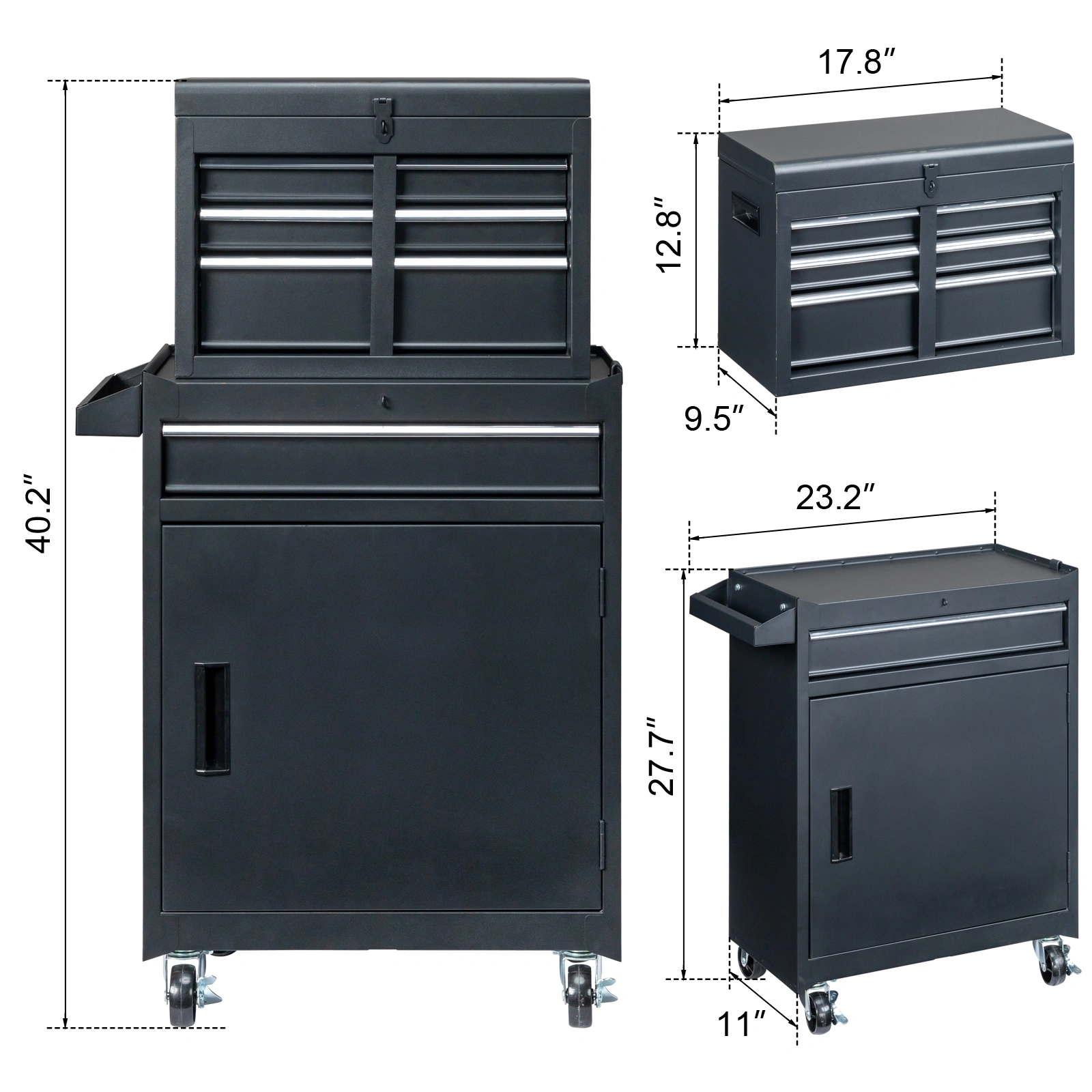 4 Drawstring Cabinet Steel Black Lock 330lb Instrument Cart Storage Room view 4