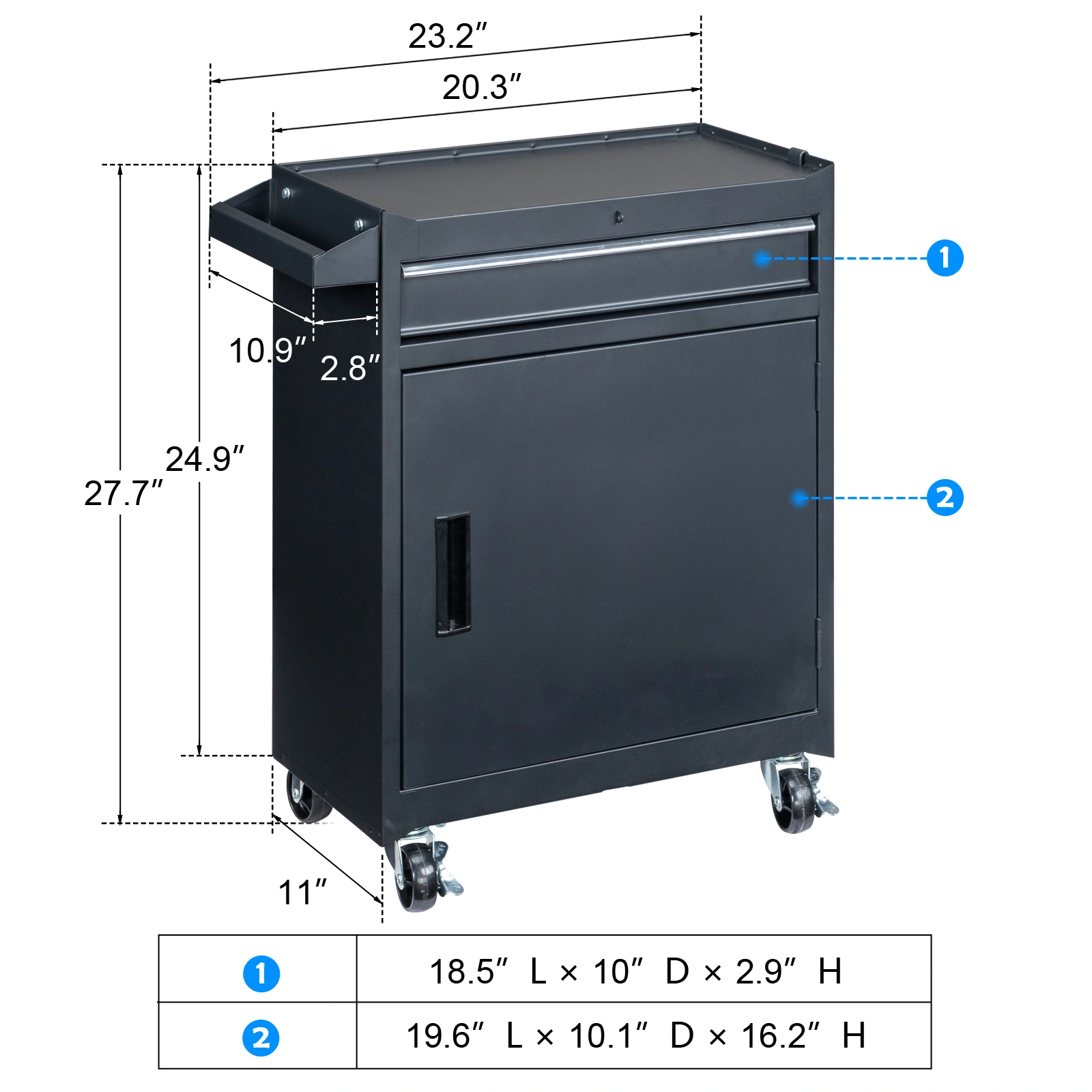 4 Drawstring Cabinet Steel Black Lock 330lb Instrument Cart Storage Room view 8