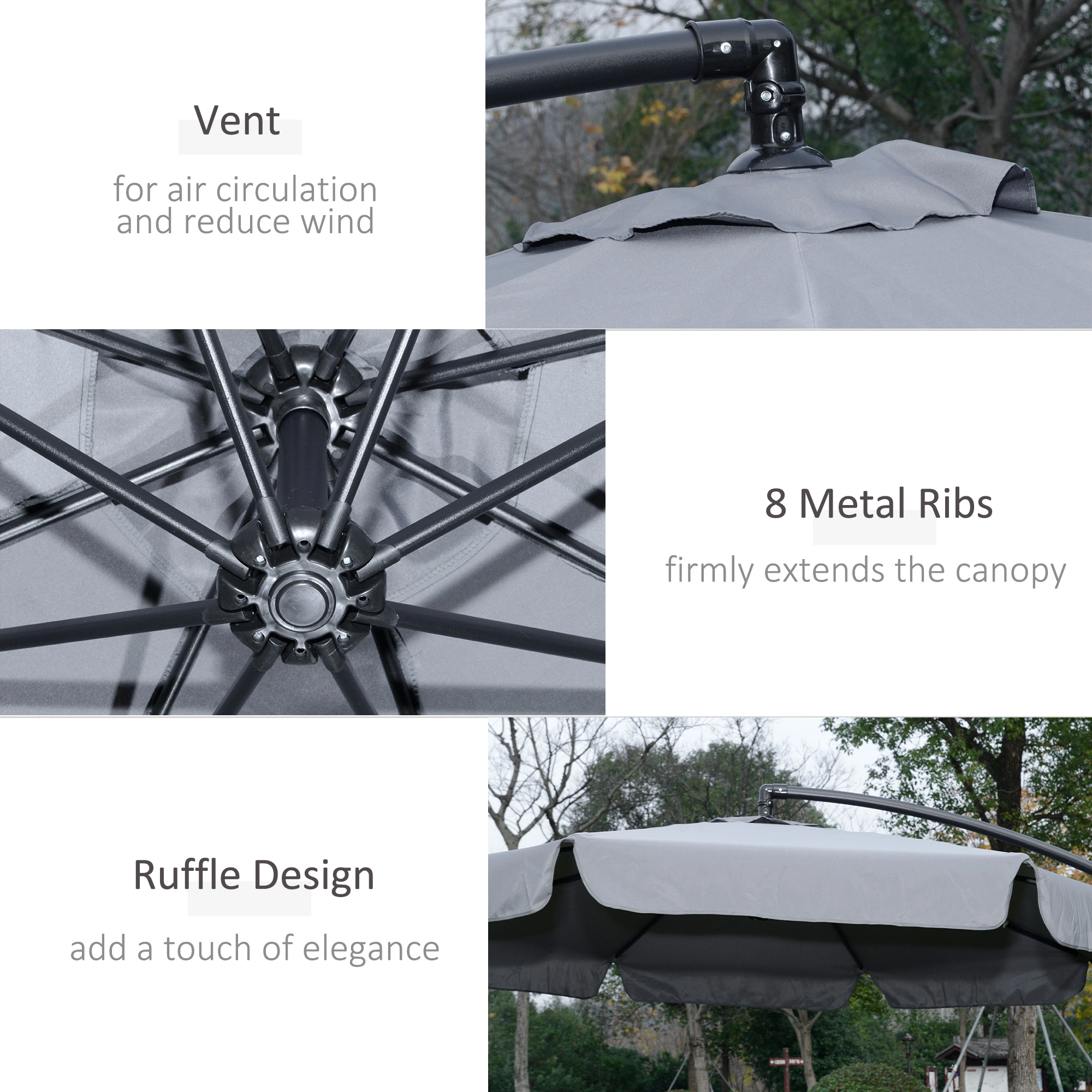 Wall Mounted Umbrella Holder, Heavy Duty Wall Mount Umbrella Stand Rack, Space Saving Organizer for Home, Porch, Garage & Entryway view 2