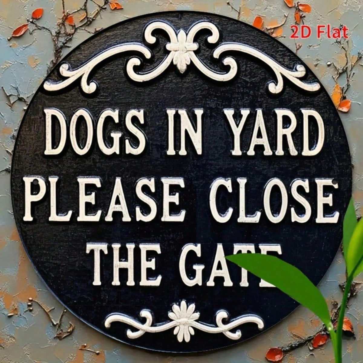 CIFbuy Dogs In Yard Please Close The Gate Round Metal Sign 8x8 Inch 2D Flat Printed Vintage Simple Wall Decor Funny Iron Art Sign 1Pcs (TikTok, TikTok, Pcs Self-pickup Logiopics) view 8