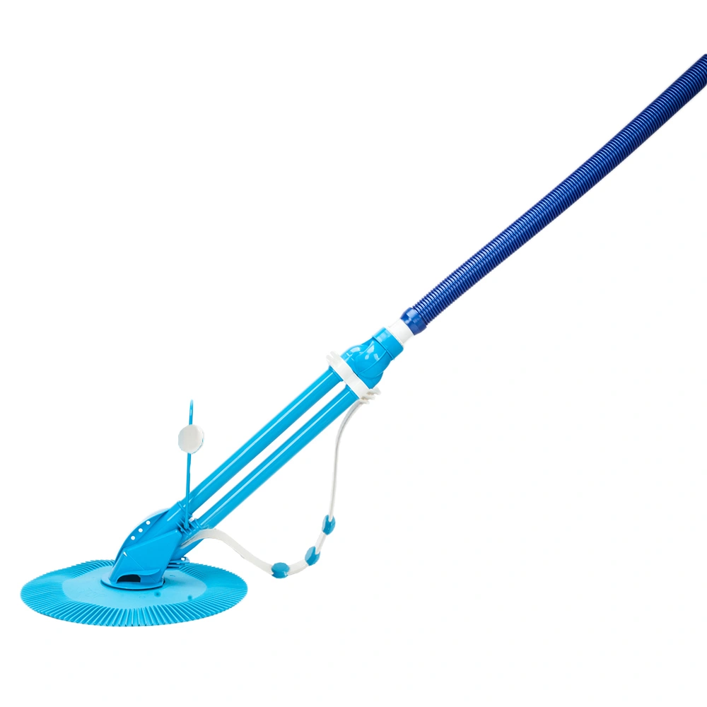 Auto Swimming Pool Cleaner with 10pcs Durable Hose, Suction Side Villa Type Robot Vacuum, Blue view 2