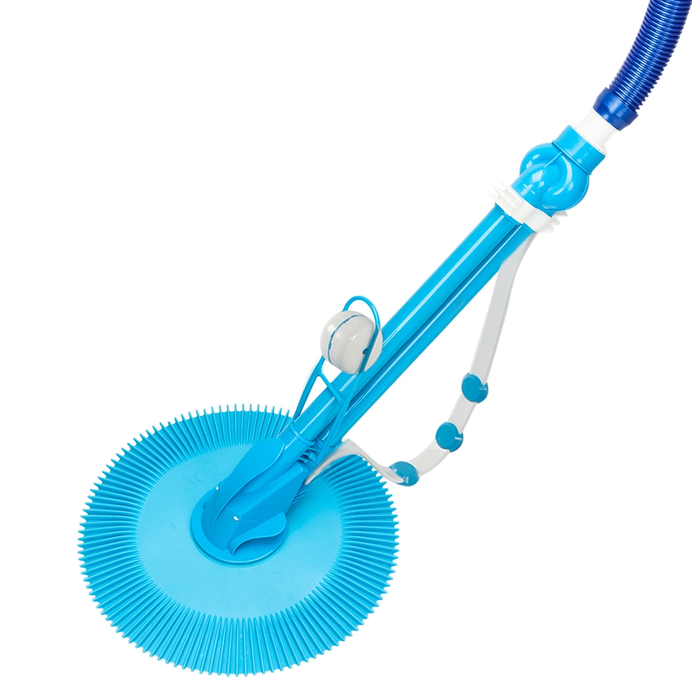 Auto Swimming Pool Cleaner with 10pcs Durable Hose, Suction Side Villa Type Robot Vacuum, Blue view 4