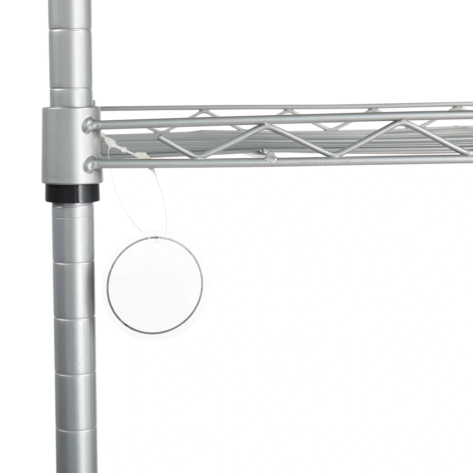 XM-304B Rectangle Carbon Steel Metal Assembly 5-Shelf Storage Rack Silver Gray view 23