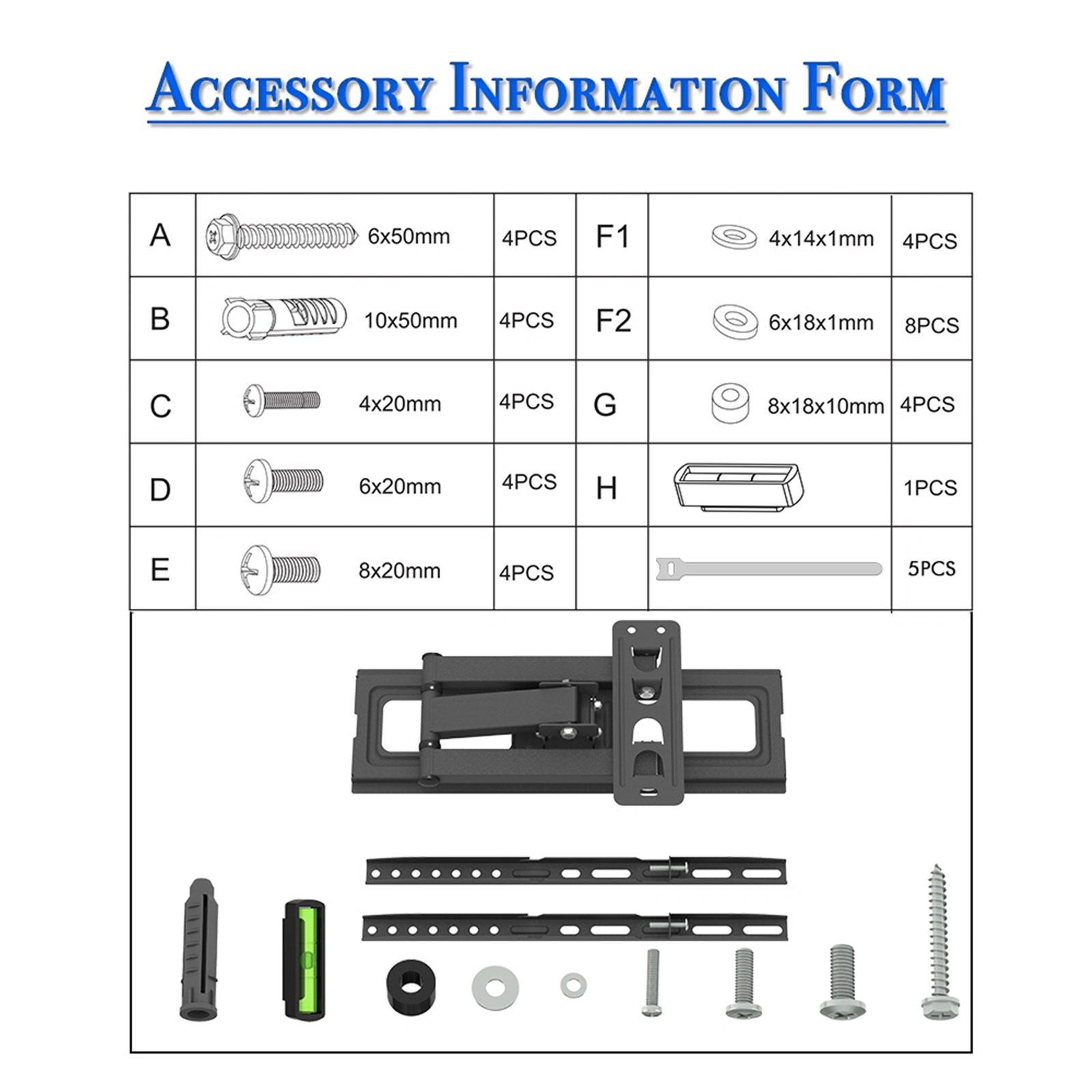 32-65" Single Pendulum Small Base TV Stand Tmxd-103 Bearing 35KG / VESE400*400 / Up And Down -10~ 10° view 18