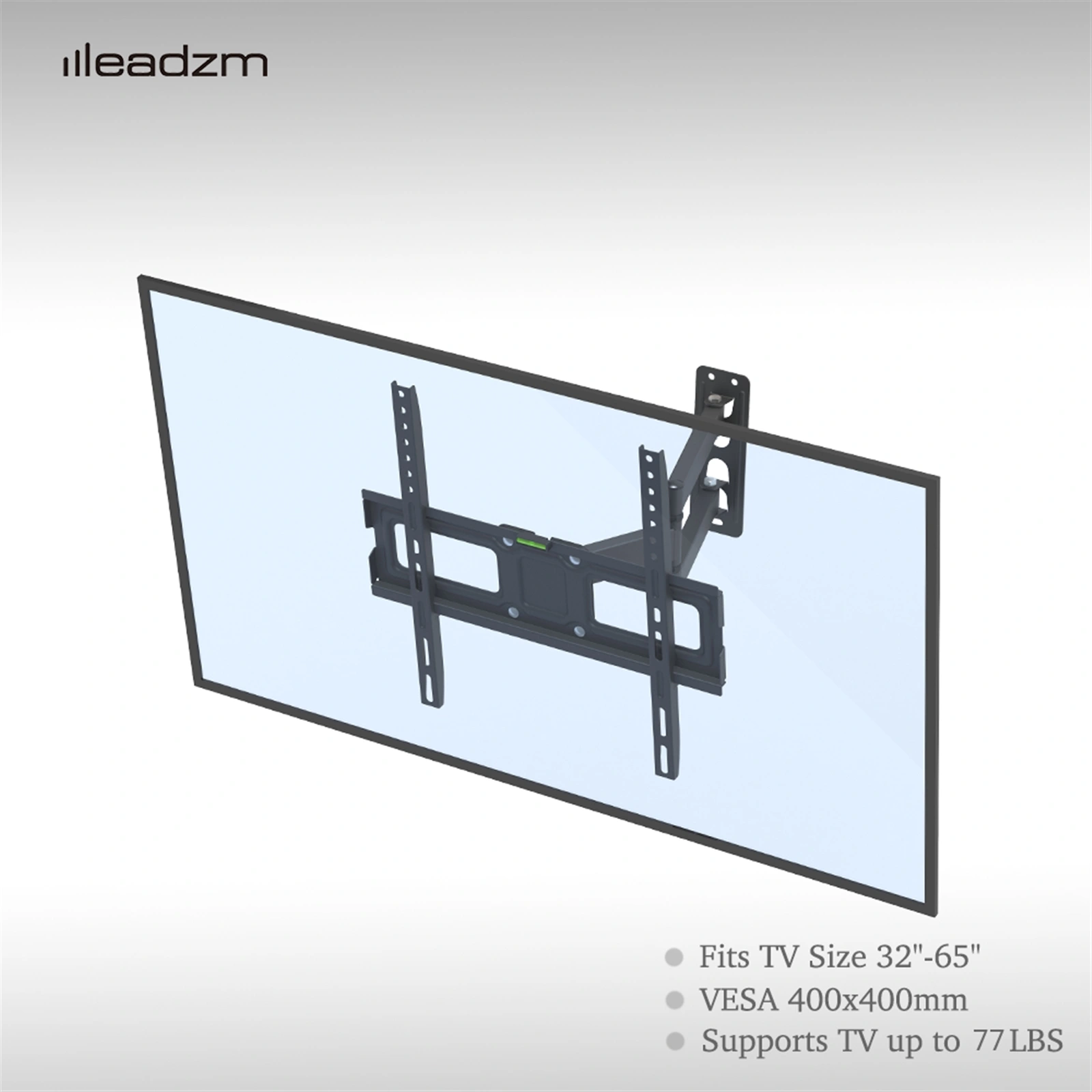 32-65" Single Pendulum Small Base TV Stand Tmxd-103 Bearing 35KG / VESE400*400 / Up And Down -10~ 10° view 3