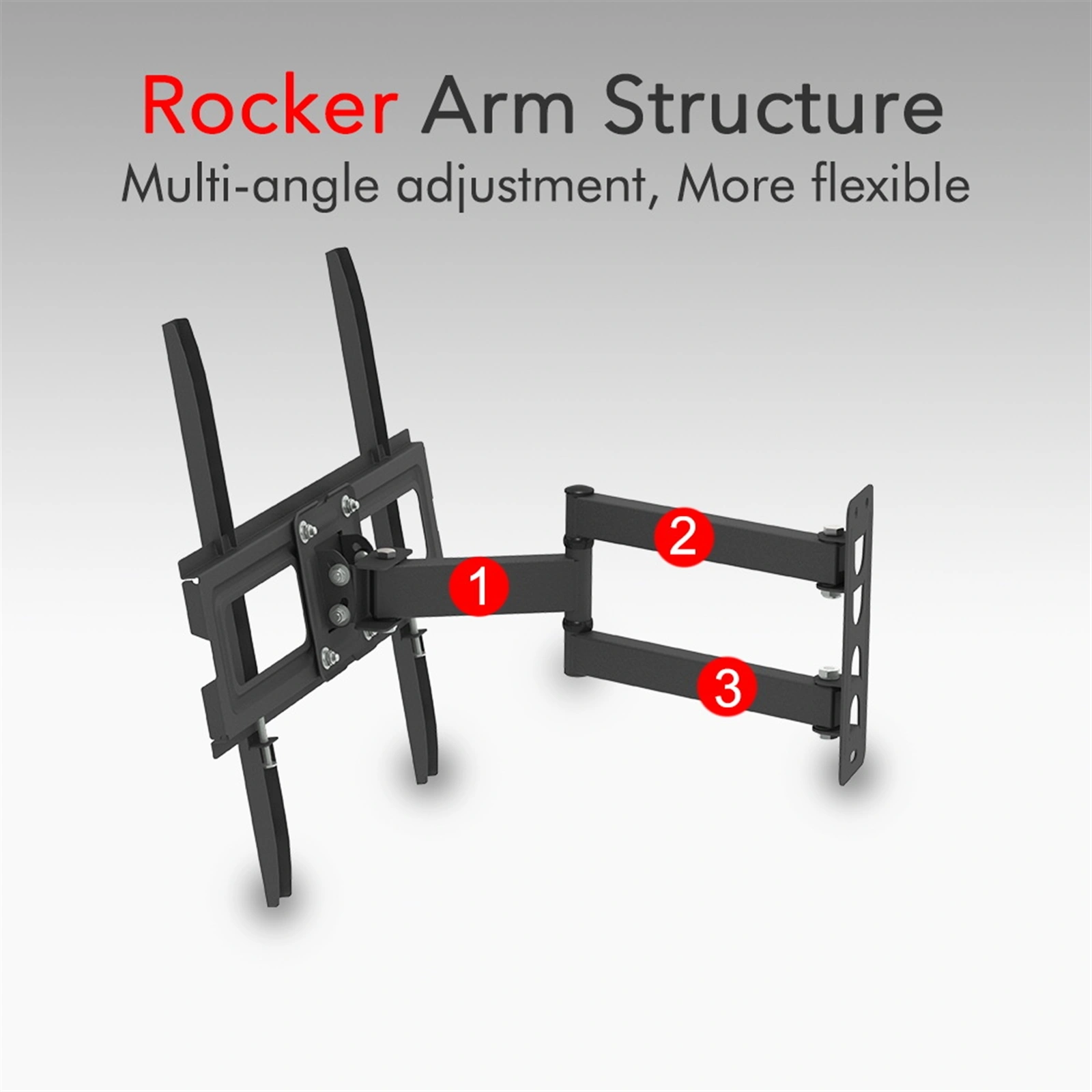 32-65" Single Pendulum Small Base TV Stand Tmxd-103 Bearing 35KG / VESE400*400 / Up And Down -10~ 10° view 5
