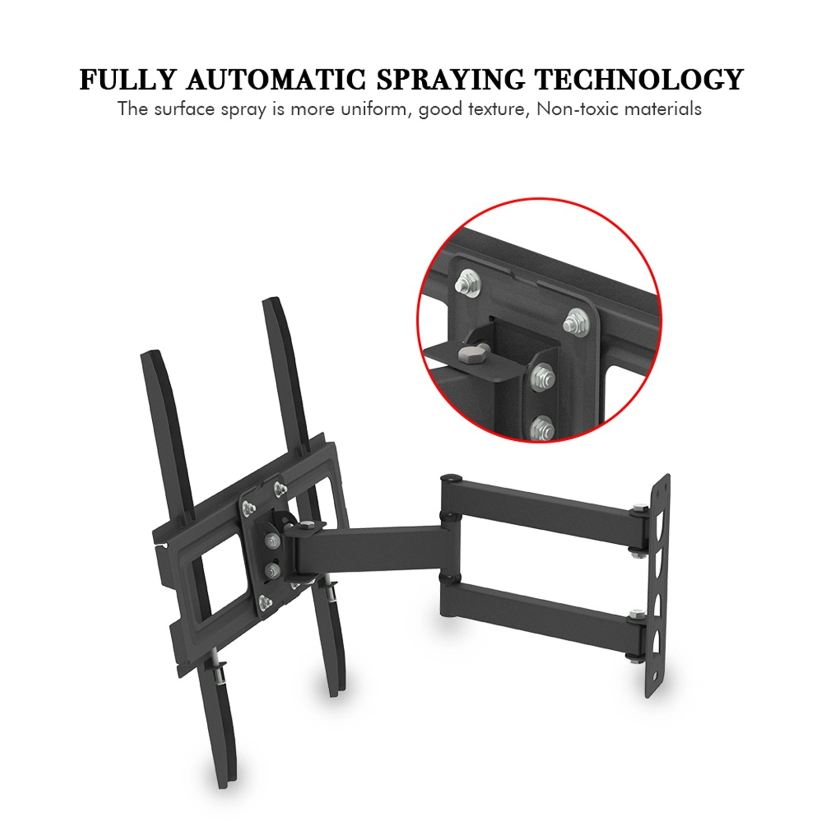 32-65" Single Pendulum Small Base TV Stand Tmxd-103 Bearing 35KG / VESE400*400 / Up And Down -10~ 10° view 8