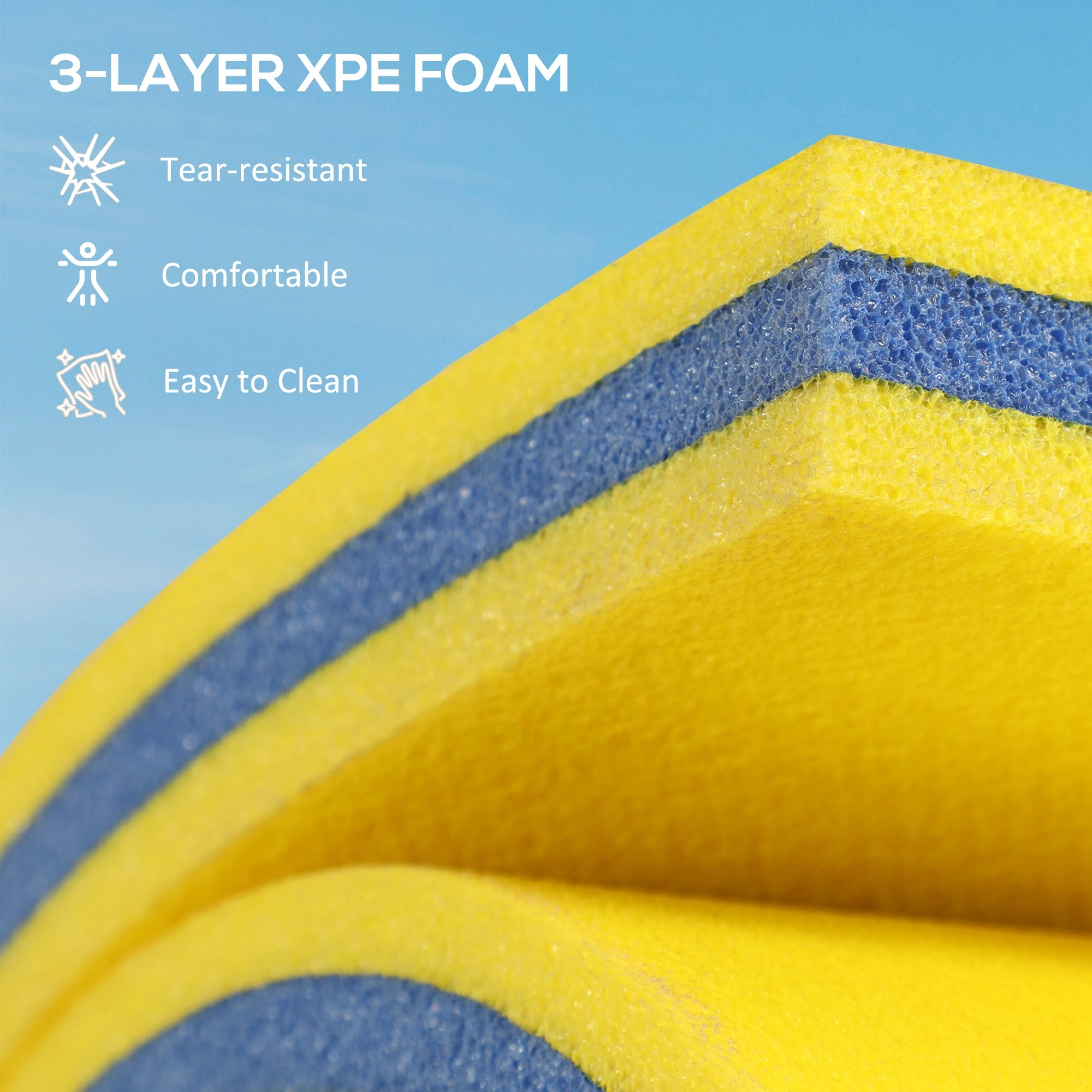 Lily Pad Floating Water Mat for Pools & Lakes, Inflatable Pool Float view 4