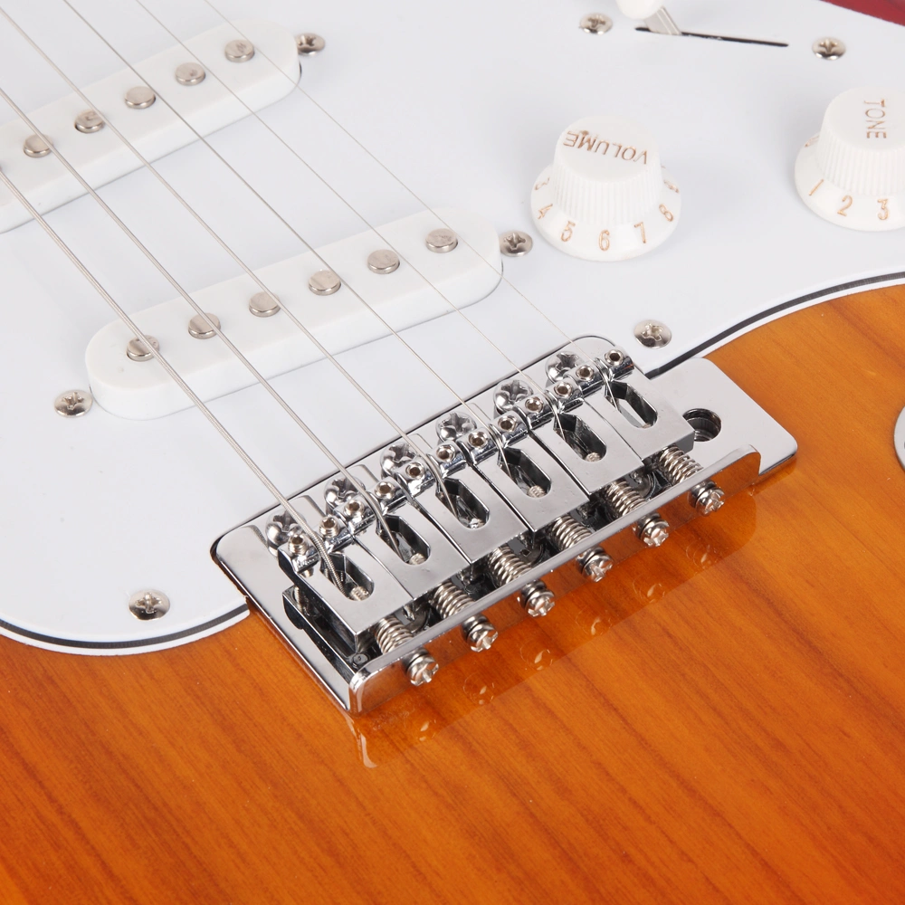 Rosewood Fingerboard Electric Guitar Sunset Red view 12