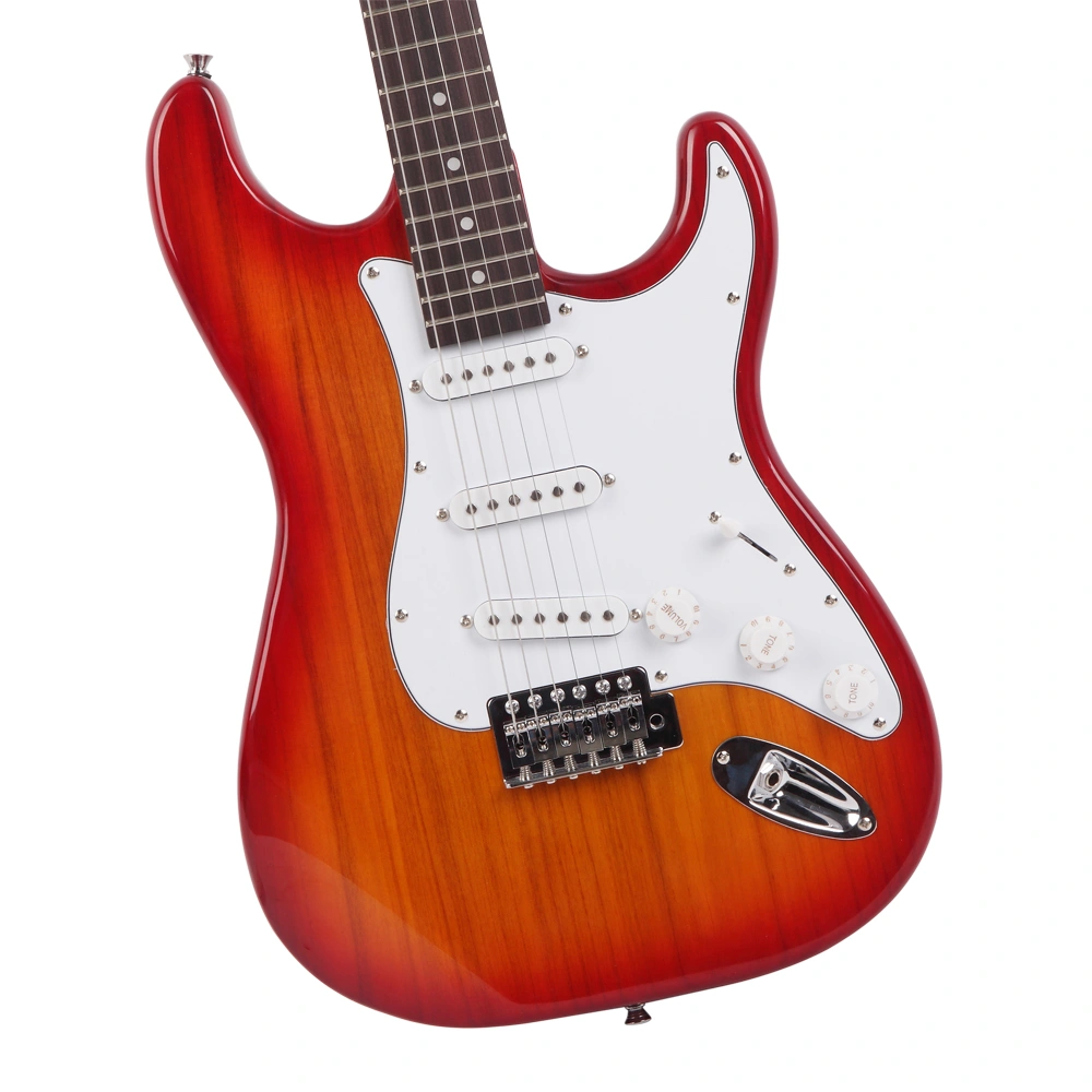 Rosewood Fingerboard Electric Guitar Sunset Red view 15