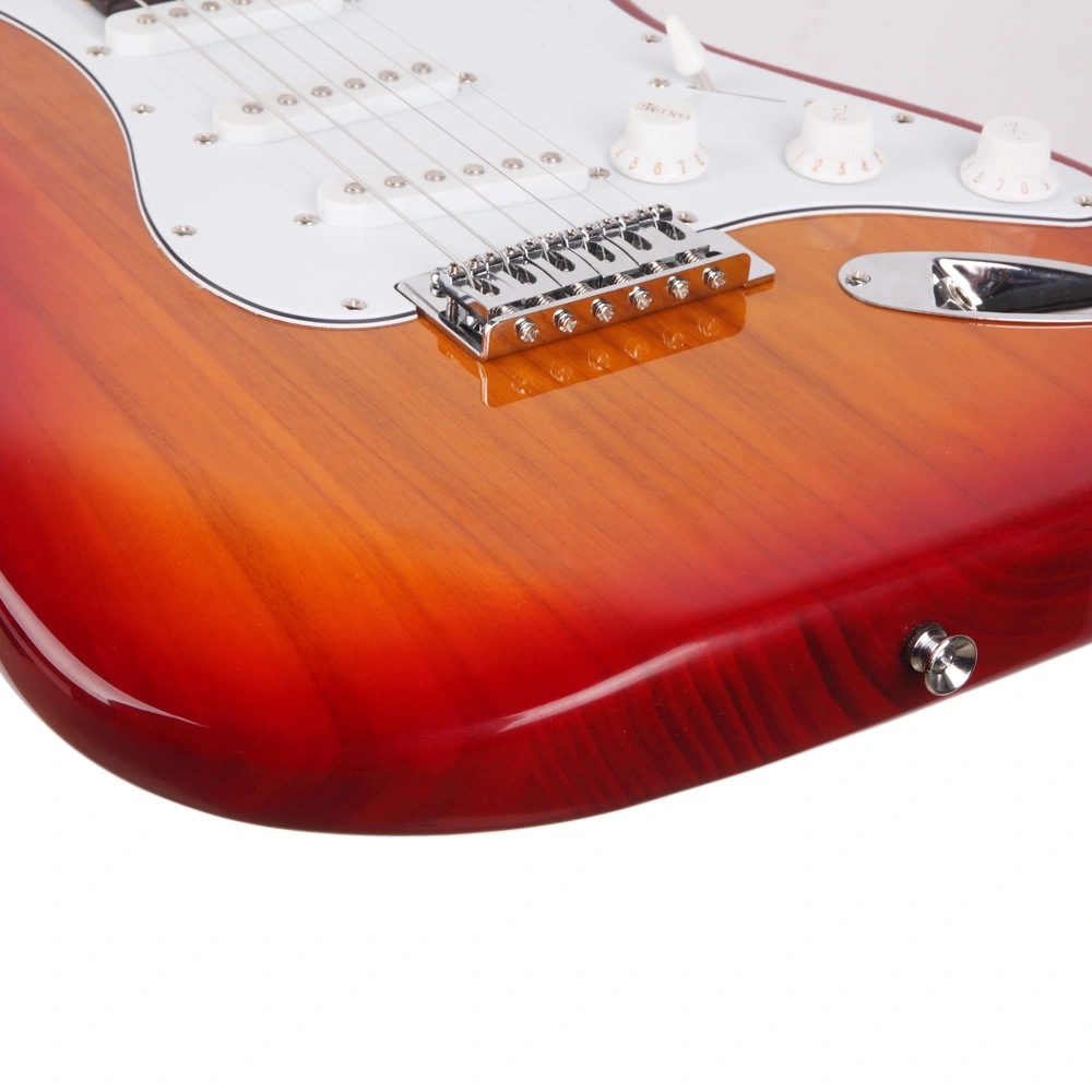 Rosewood Fingerboard Electric Guitar Sunset Red view 16