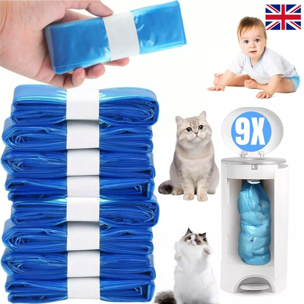 9pcs Disposable Nappy Bin Refill Cassettes for AngelCare, Tommee Tippee & Click