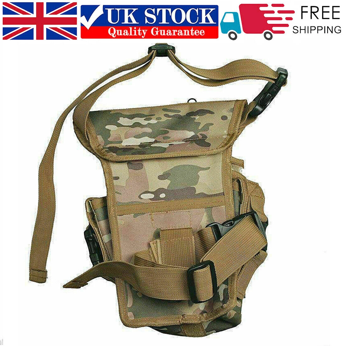 Heavy Duty Camo Metal Detector Finds Pouch Bag - Standard Accessory for Digging Tools - NEW