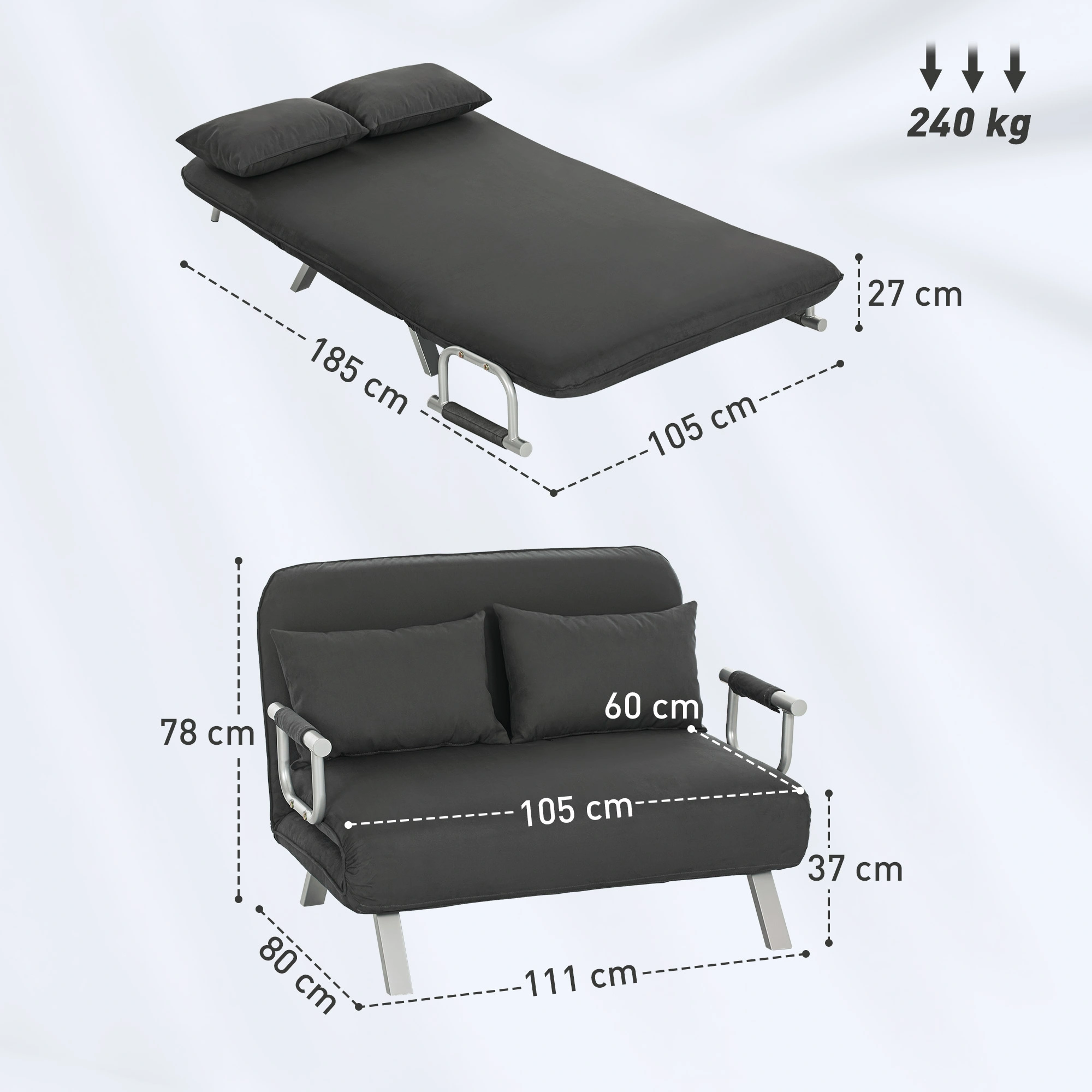 Luxury PU Leather Accent Sofa Chair with Cushion - Elegant Single-Seater Armchair for Living Room view 2