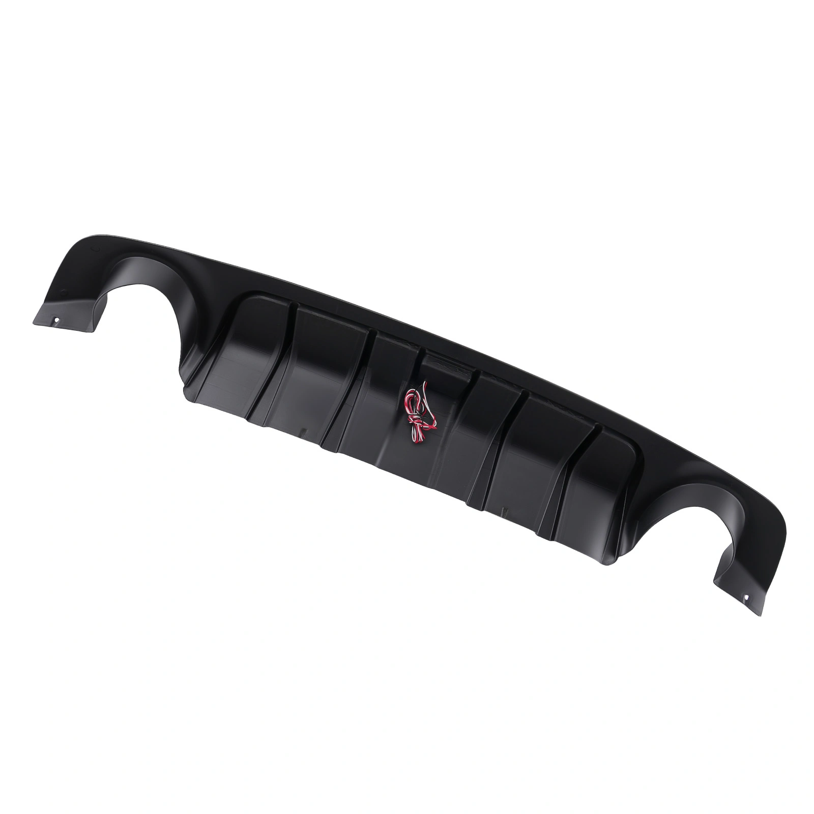 Rear Bumper Diffuser Lip W/ Brake LED fit for 2018 19-2023 Infiniti Q50 Glossy Black view 6