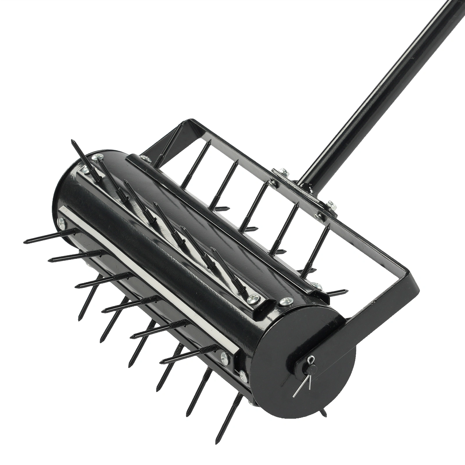 17-inch Lawn Aerator, Rolling Aerator Lawn Tool with T-shaped Handle, Heavy Duty Lawn Aerator Tool, Grass Aerator & Garden Tools for Aeration & Soil Health, Black view 15