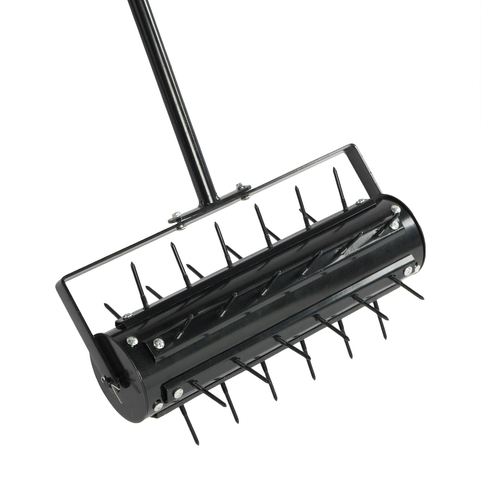 17-inch Lawn Aerator, Rolling Aerator Lawn Tool with T-shaped Handle, Heavy Duty Lawn Aerator Tool, Grass Aerator & Garden Tools for Aeration & Soil Health, Black view 16