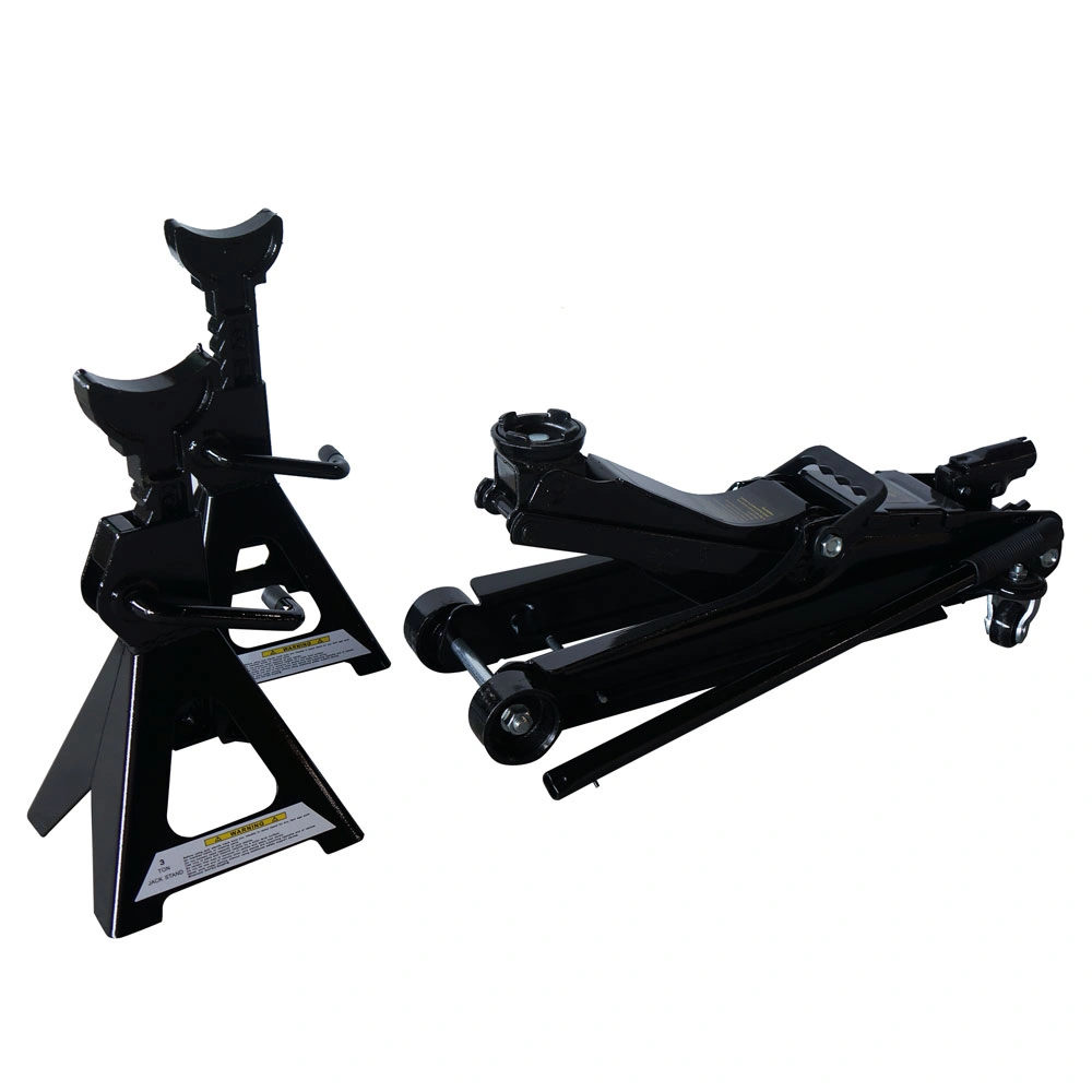 2.5 Ton Hydraulic Floor Jack Set, Black Heavy Duty Racing Jack with Pump Handle view 3