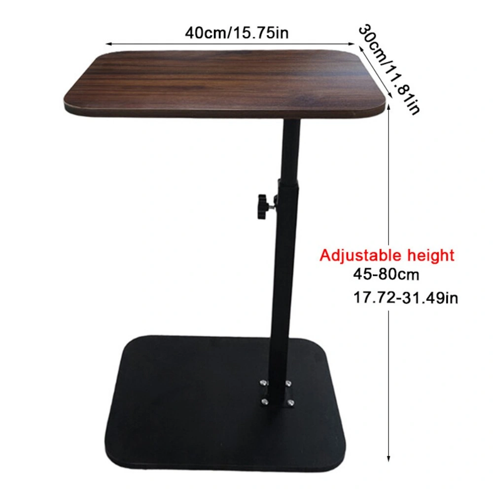 Adjustable C Shaped Sofa Side Table End Table Lap Desk for Bedroom Living Room Couch Coffee view 5