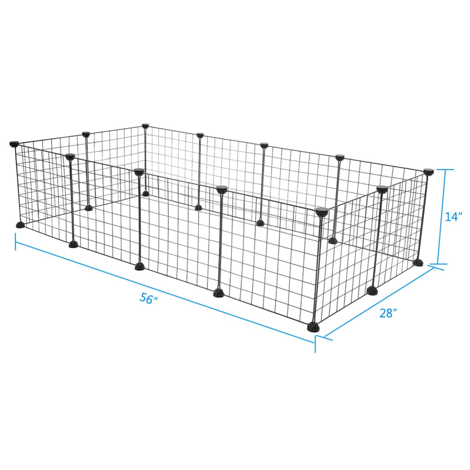 Pet Playpen, Small Animal Cage Indoor Portable Metal Wire Yard Fence for Small Animals, Guinea Pigs, Rabbits Kennel Crate Fence Tent view 10