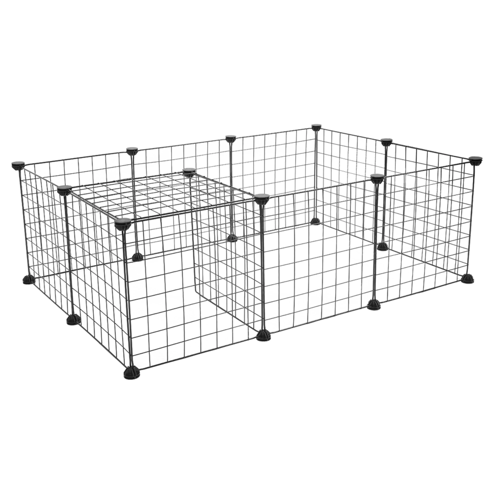 Pet Playpen, Small Animal Cage Indoor Portable Metal Wire Yard Fence for Small Animals, Guinea Pigs, Rabbits Kennel Crate Fence Tent view 5