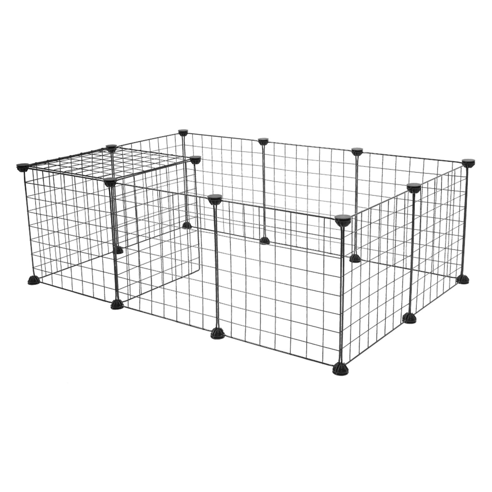 Pet Playpen, Small Animal Cage Indoor Portable Metal Wire Yard Fence for Small Animals, Guinea Pigs, Rabbits Kennel Crate Fence Tent view 7