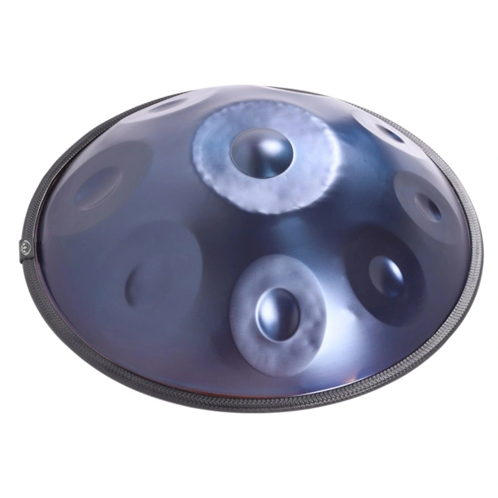 9 Notes Blue Solid Color Handpan Drum Steel Tongue Percussion Instrument view 2