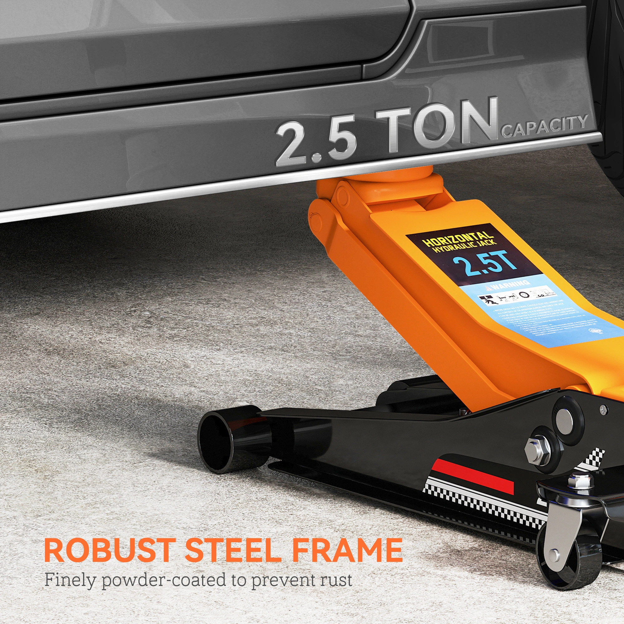 Heavy Duty Car Jack, 2 Ton Low Profile Hydraulic Floor Jack, Quick Lift Automotive Service Tool view 5