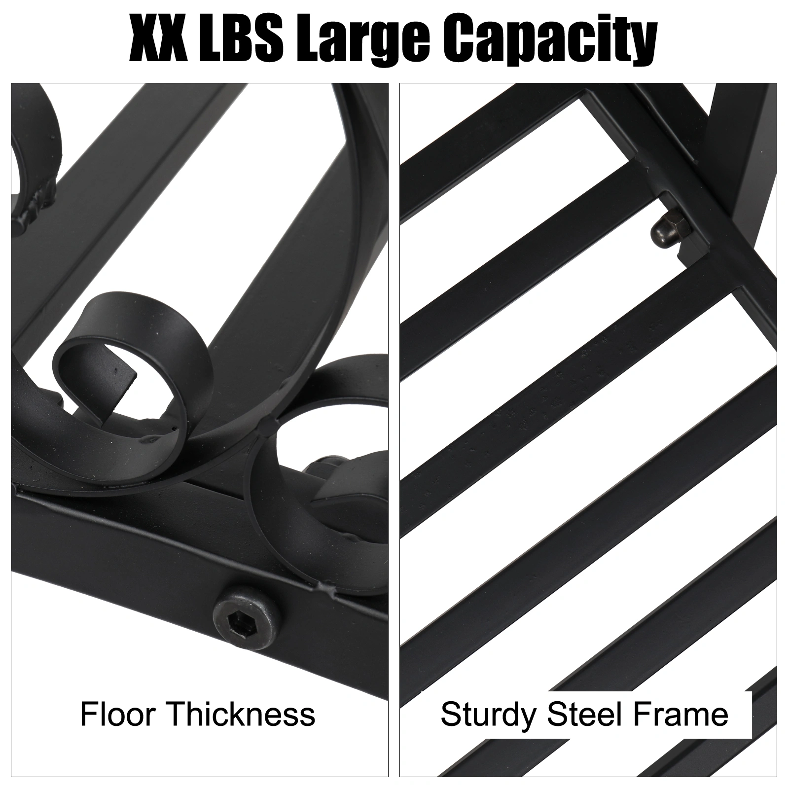 102*51*43cm Garden With Round Iron Ball Flat Top Handrail Garden Iron Bridge Black view 7