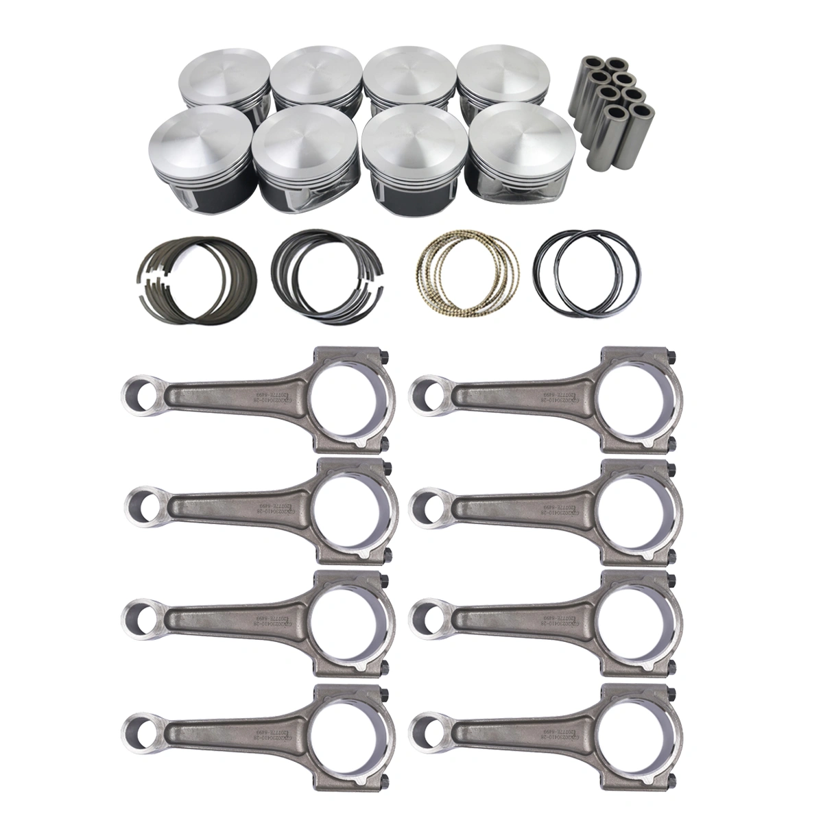 Pistons Connecting Rods Kit For 03-08 Chrysler 300 Dodge Charger Jeep Ram 5.7L 5086002AA 5086002AB 5086010AB 5086011AB 53021538AD 53021539AD view 2