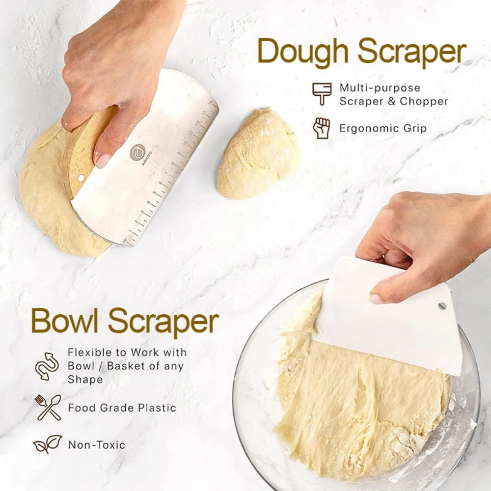 Sourdough Proofing Basket Set - Bread Fermentation Banneton with Cotton Liner for Artisan Dough Rising and Baking view 3