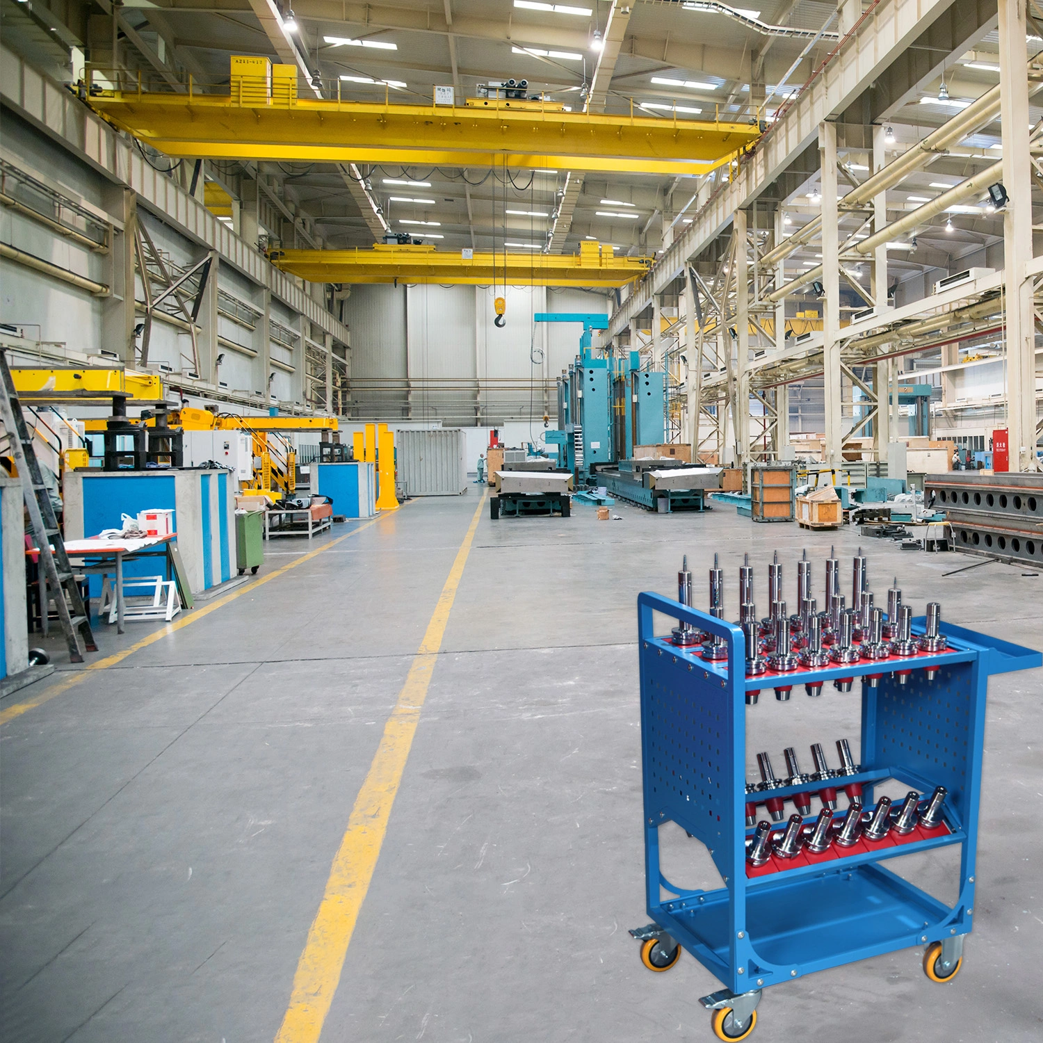 Tool Cart 40 Taper Tool Holder CNC Tool Cart CAT40 tool trolley BT40 Service Carts CNC machine tool service cart (CAT40 35 Capacity) view 10