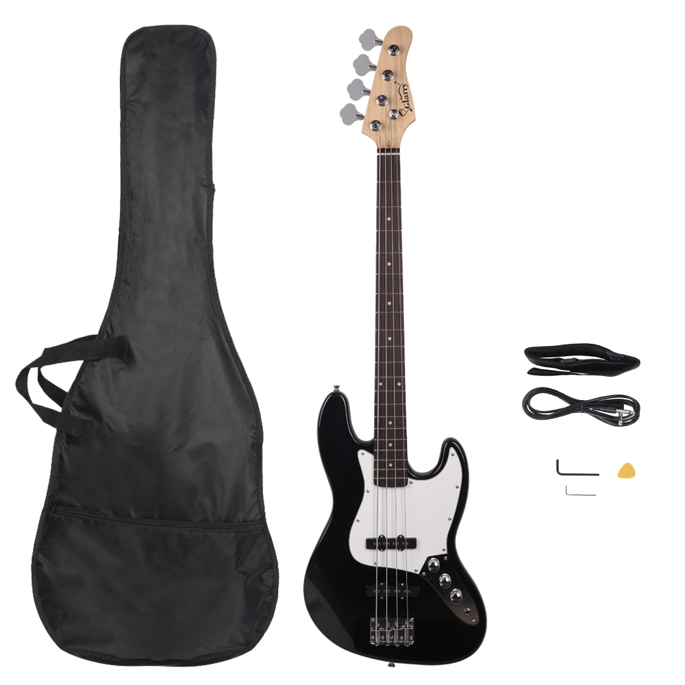 Electric Jazz Bass Guitar Cord Wrench Tool Multi-Function Black & White
