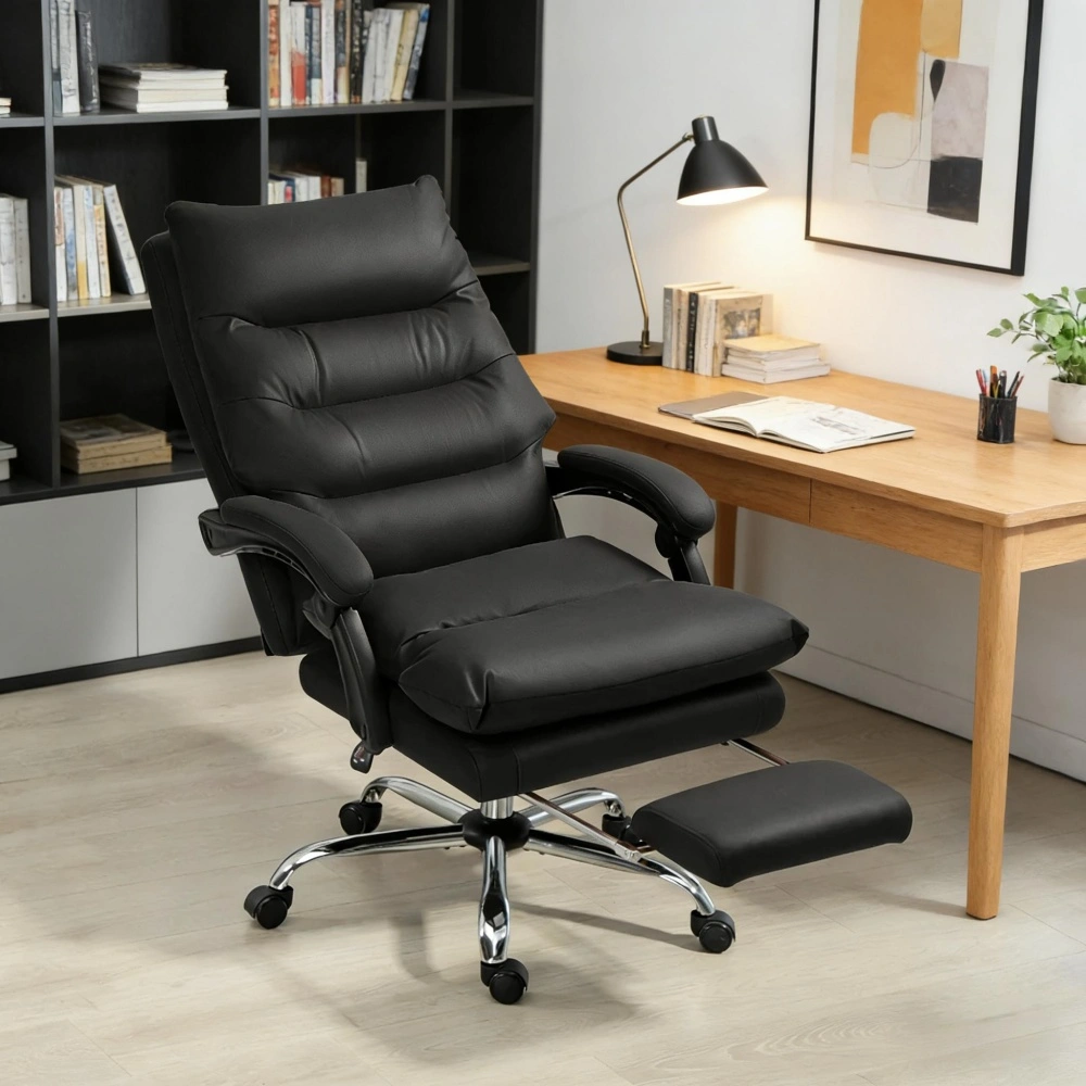 Ergonomic Office Chair with Massage Function - Lumbar Support, Adjustable Height, Swivel Executive Desk Chair