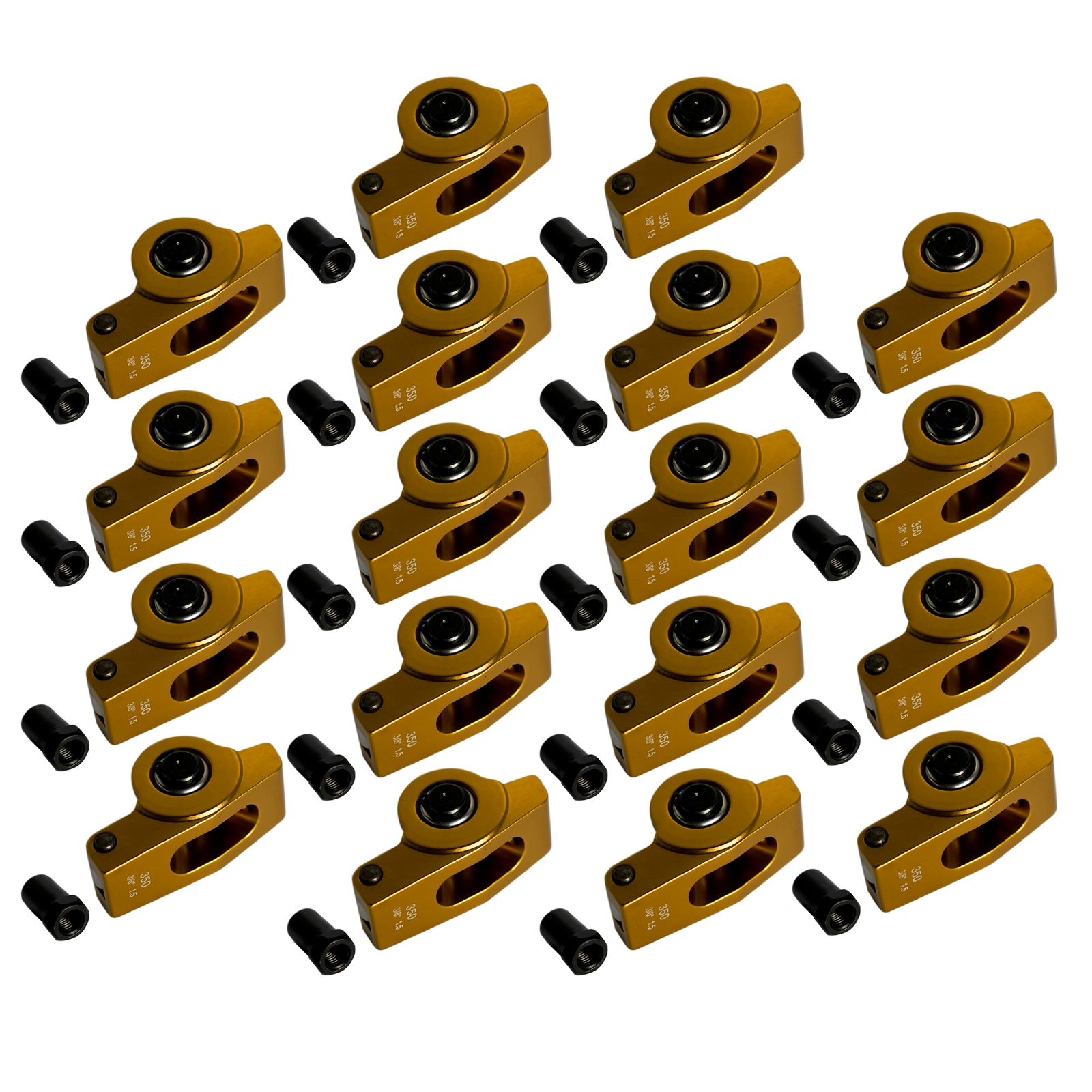 Aluminum Roller Rocker Arms 1.5 Ratio 3/8" for SBC Small Block Chevy 327 350 Engine view 3