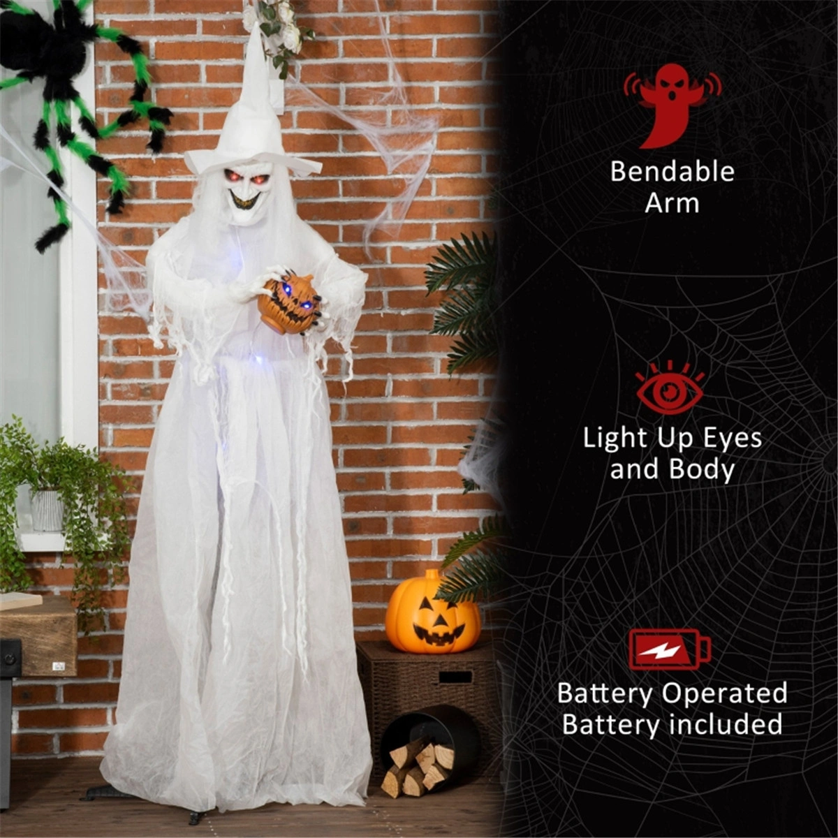 Halloween Decoration Inflatable Outdoor Large Yard Scary Props Decor view 7