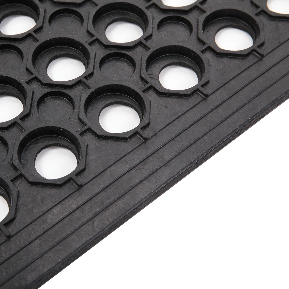 Bar Kitchen Industrial Multi-functional Anti-fatigue Drainage Rubber Non-slip Hexagonal Mat 60*90cm view 12