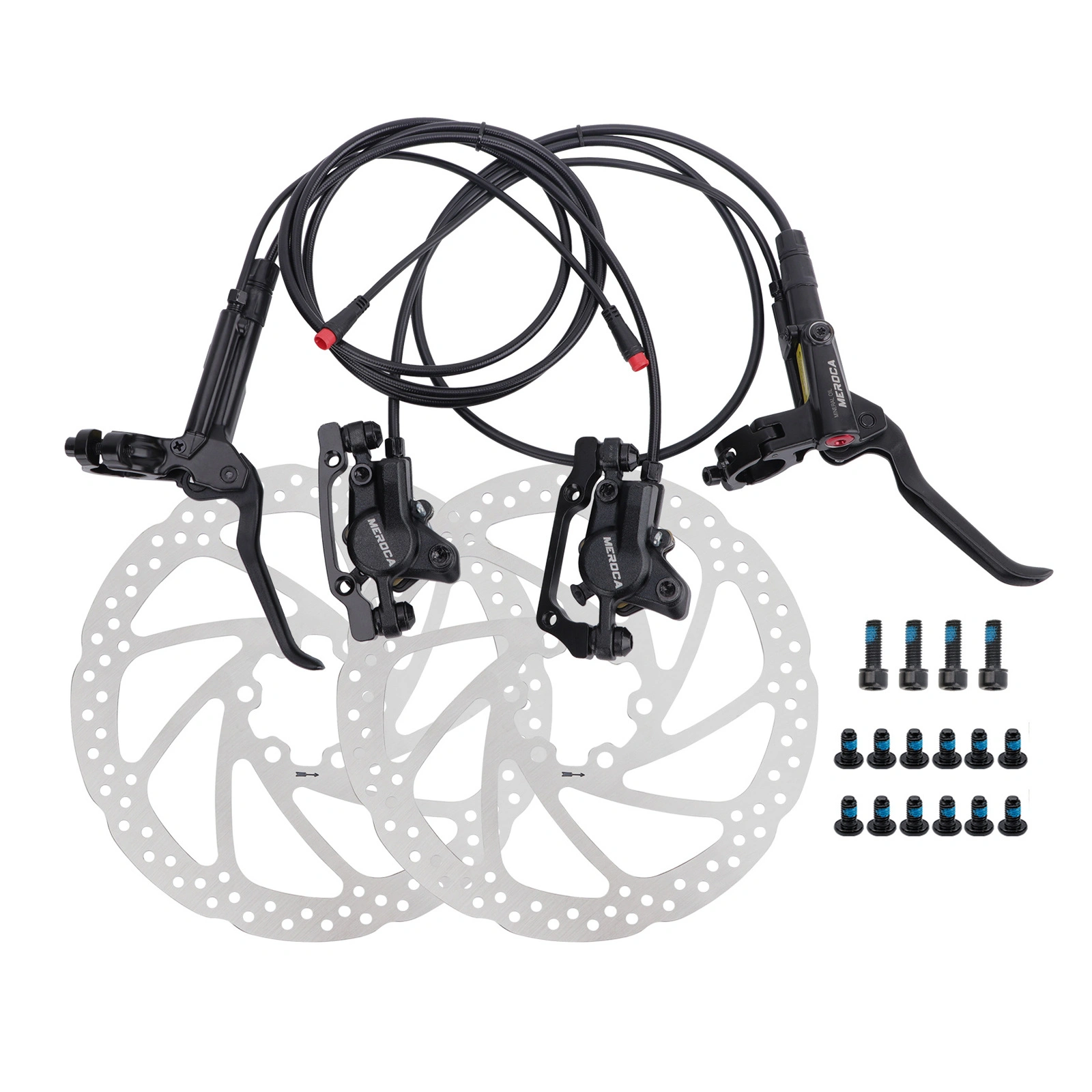 UK Hydraulic Disc Brake Set for E-Bike E-Scooter Front Rear Power Off Oil Brake System